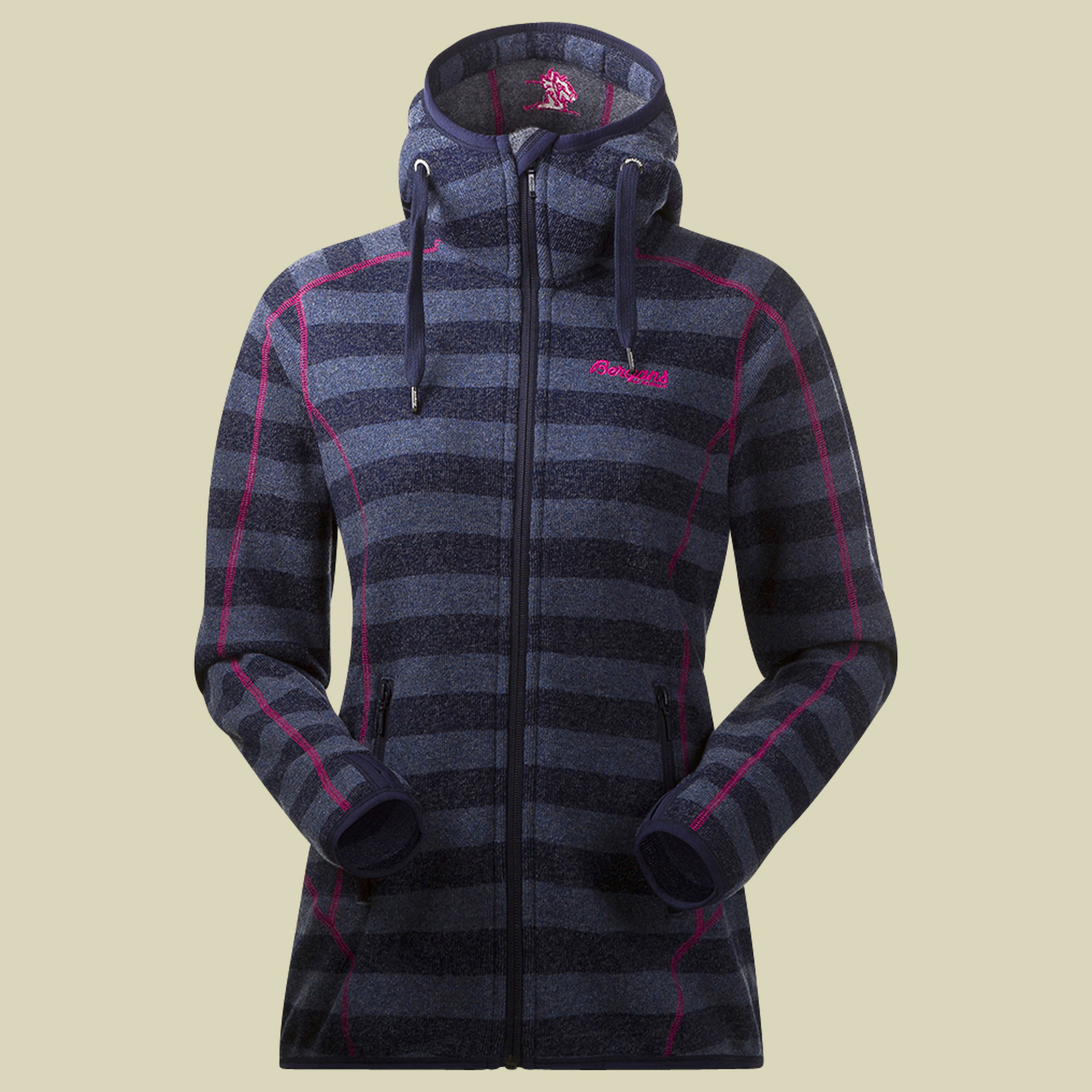 Humle Lady Jacket Größe S Farbe koi orange - pink rose striped