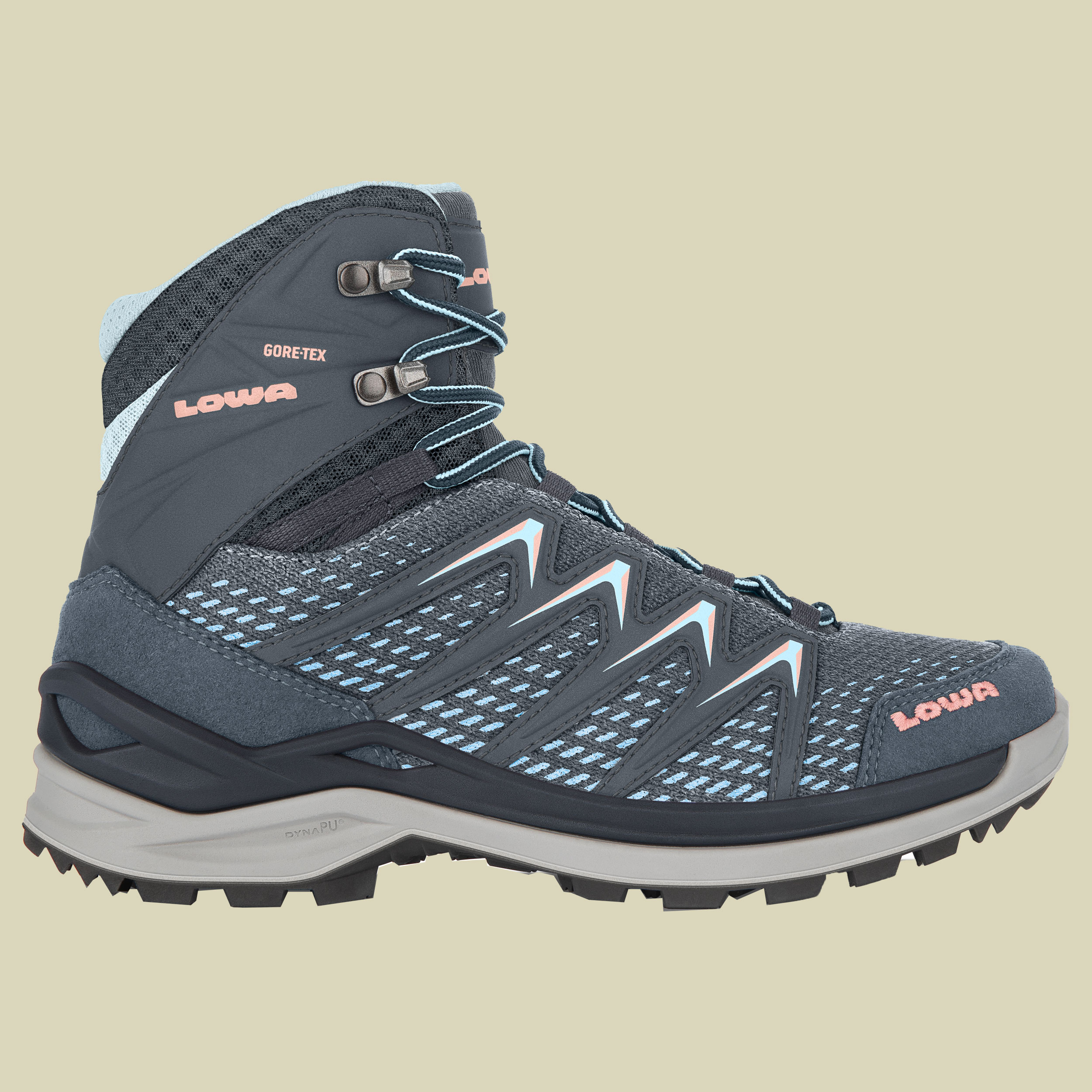 Innox Pro GTX Mid Women UK 8 blau - stahlblau/lachs