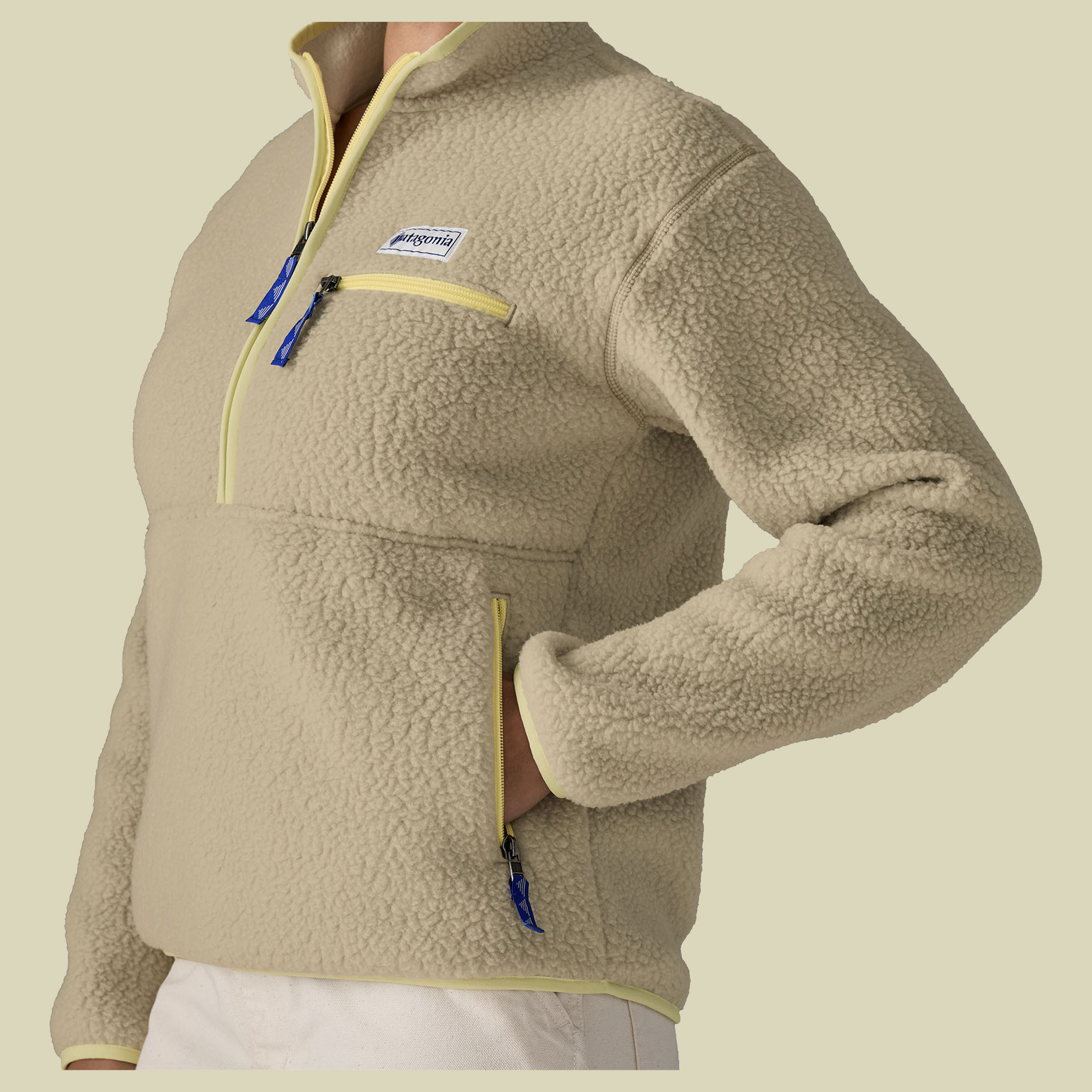 Retro Pile Marsupial Women XL beige - weathered stone