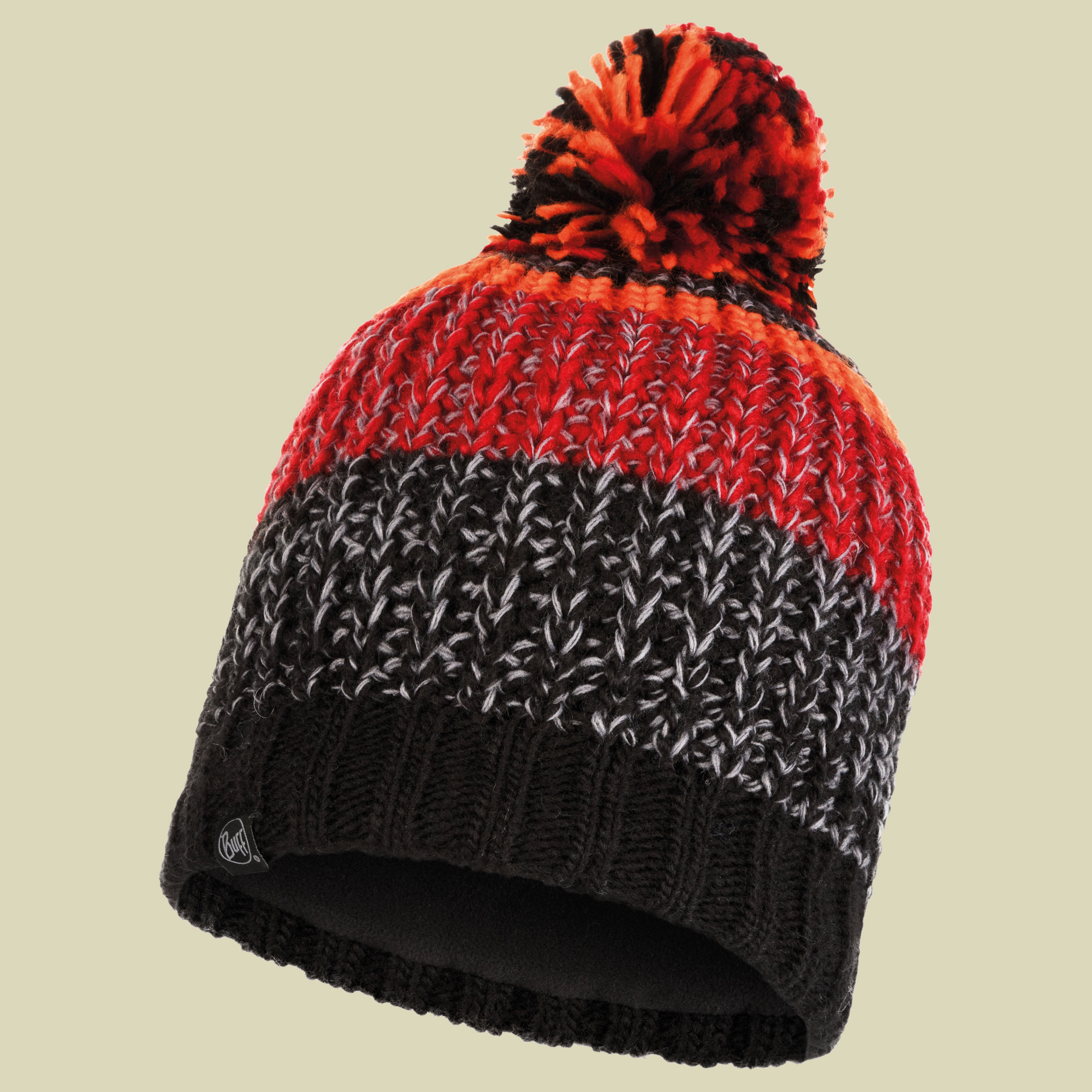 Knitted & Polar Fleece Hat STIG Größe one size Farbe black