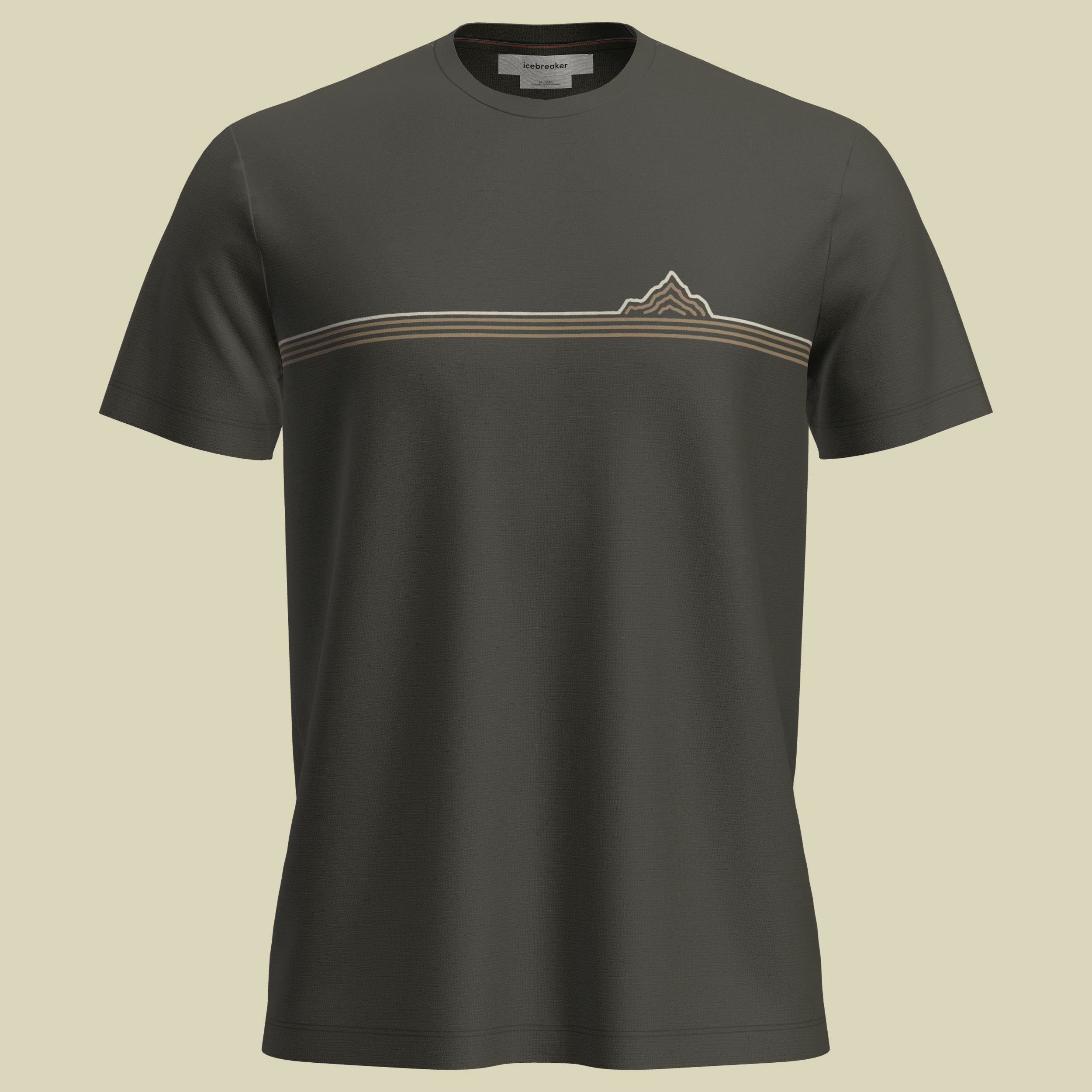 Merino 150 Tech Lite SS Tee Range Stripes Men M grün
