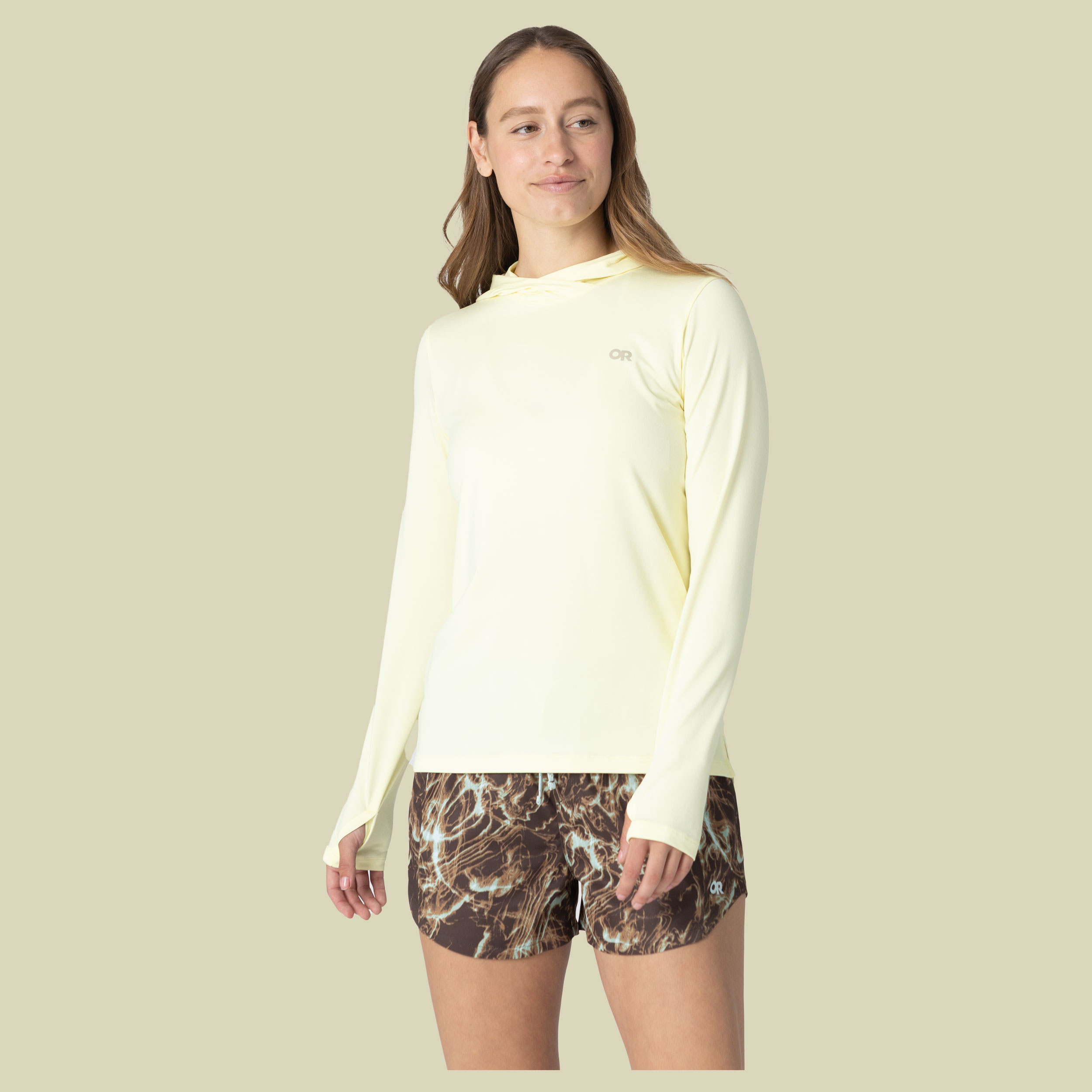 Women`s ActiveIce Spectrum Sun Hoodie L gelb - sunlight