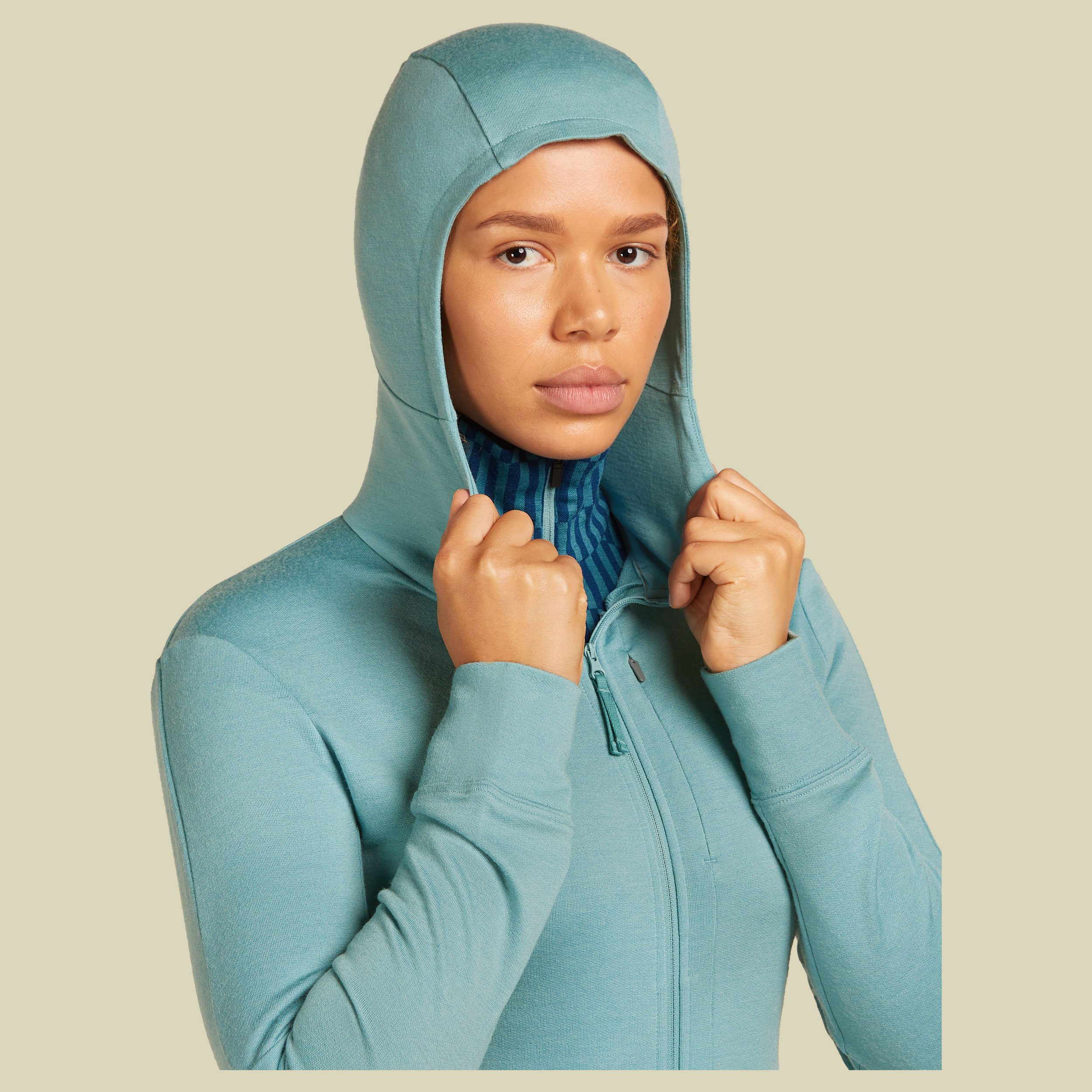 Merino 260 Quantum IV LS Zip Hoodie Women XL hydro