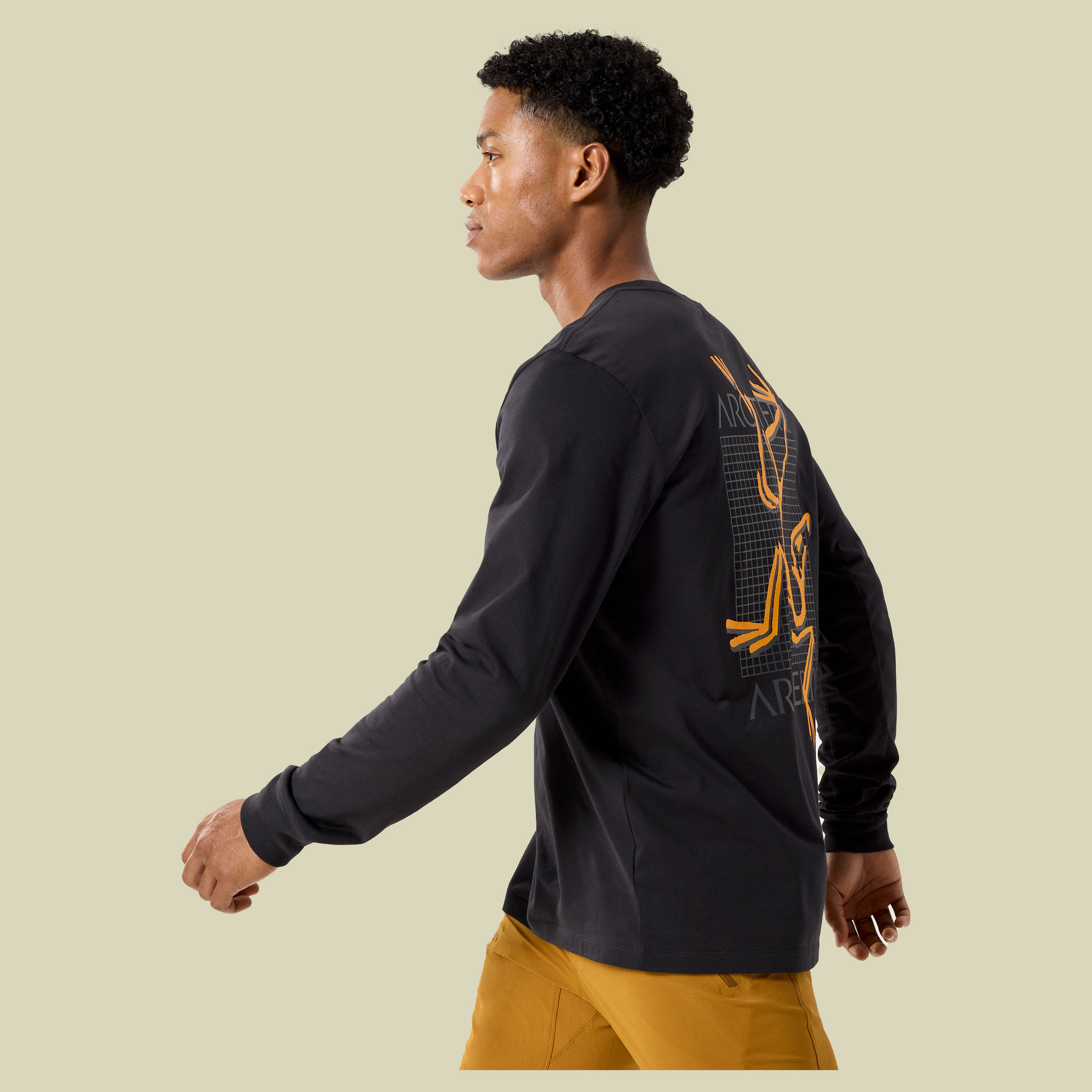 Arc'Multi Bird Logo LS Men schwarz L - black
