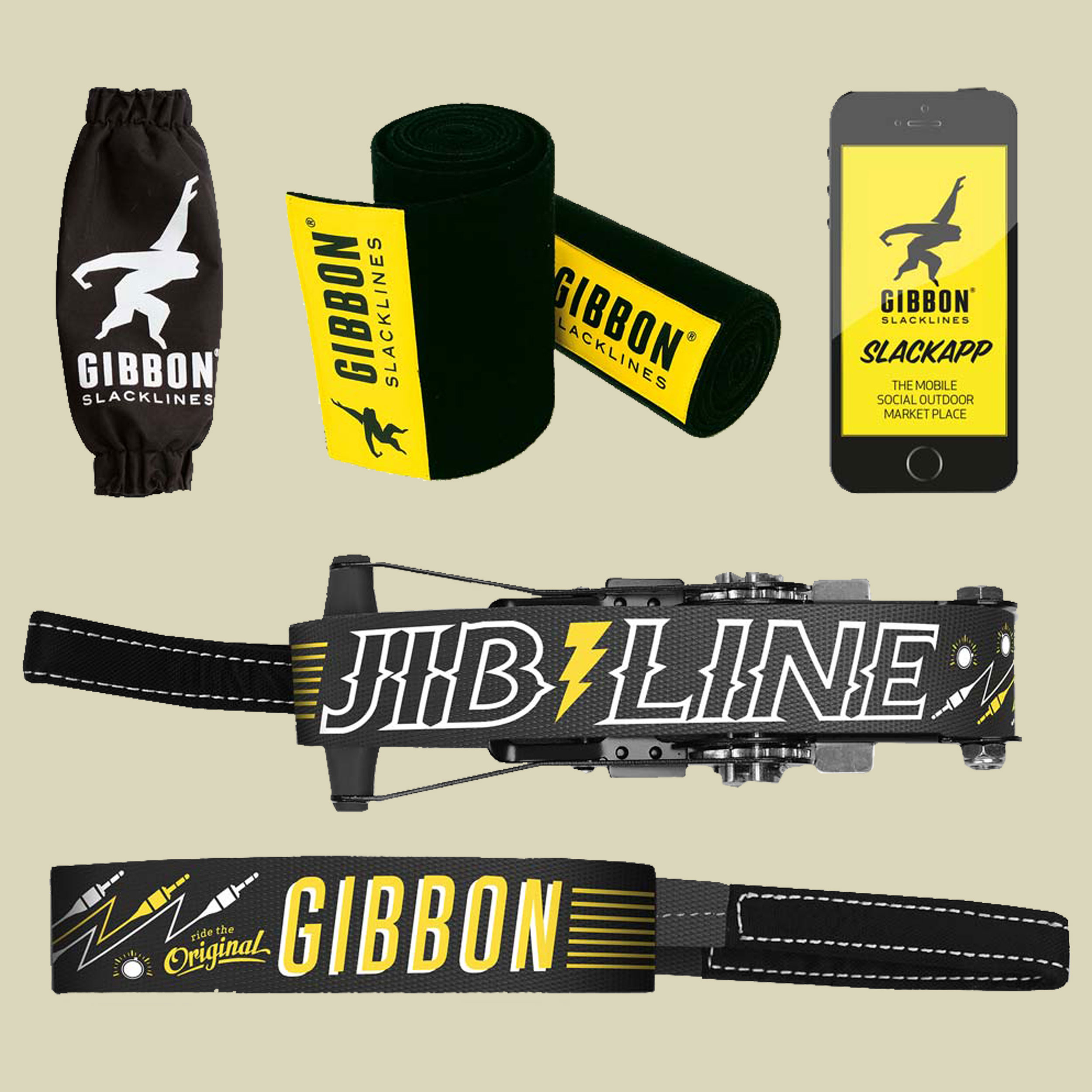 JIBLINE TREEWEAR SET Gesamtlänge 15 m Farbe schwarz