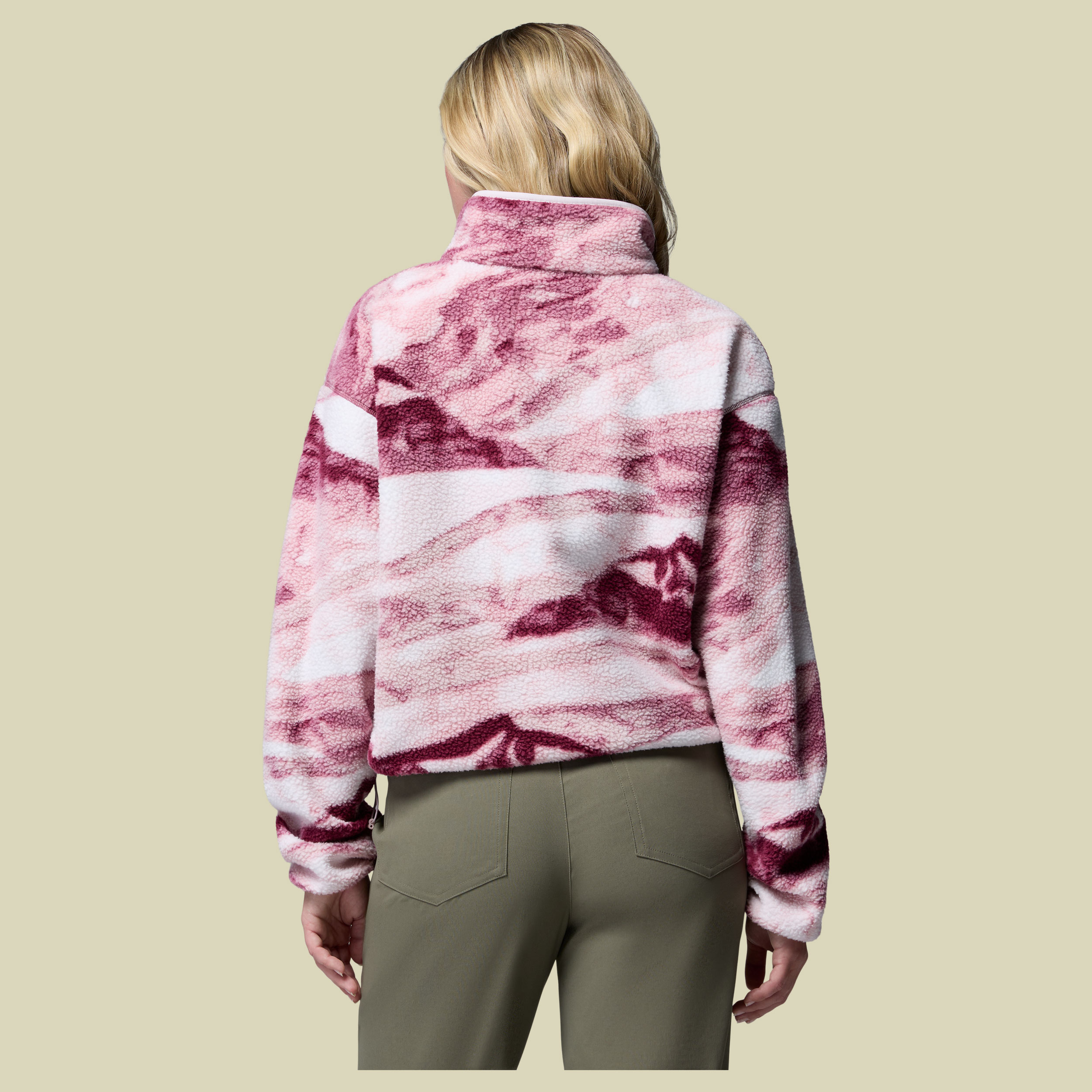 Helvetia II Printed Cropped Half Snap Women L lila1 - antique mauve, summits