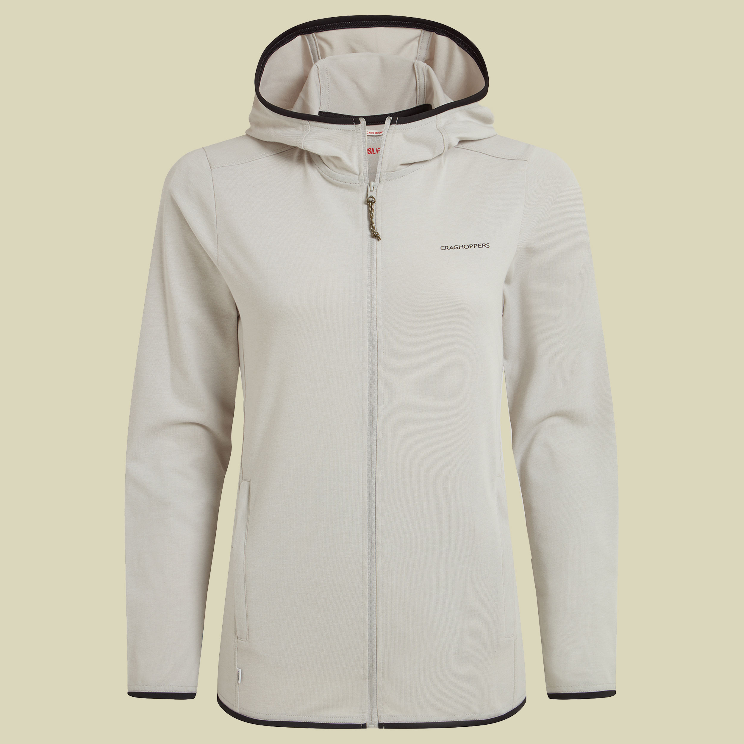 NosiLife Afia Hooded Jacket Women 46 grau - light grey marl (UK 20)