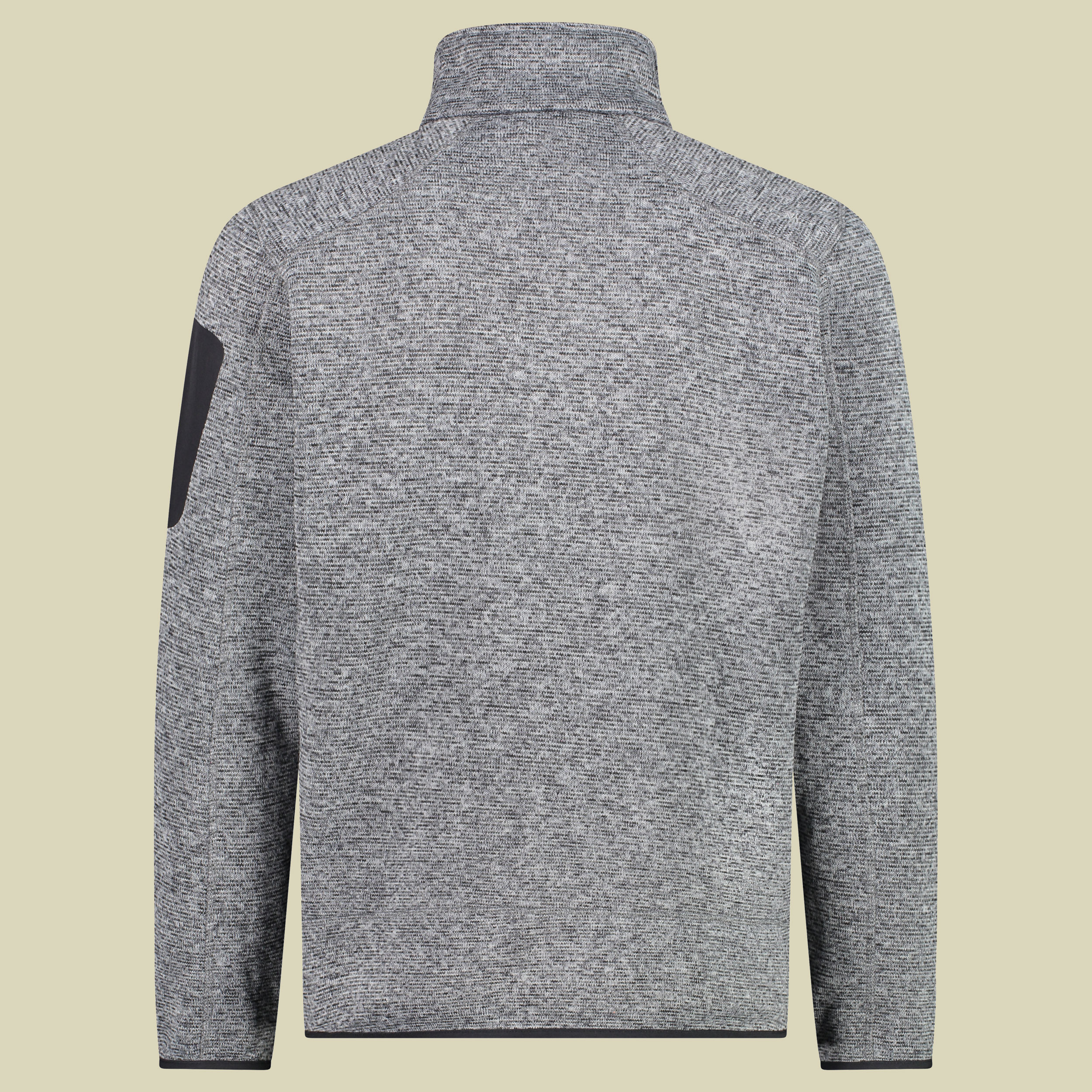 Man Knitted Fleece Jacket CMP 3H60747N Größe 54 Farbe 31ZH ice-titanio-nero