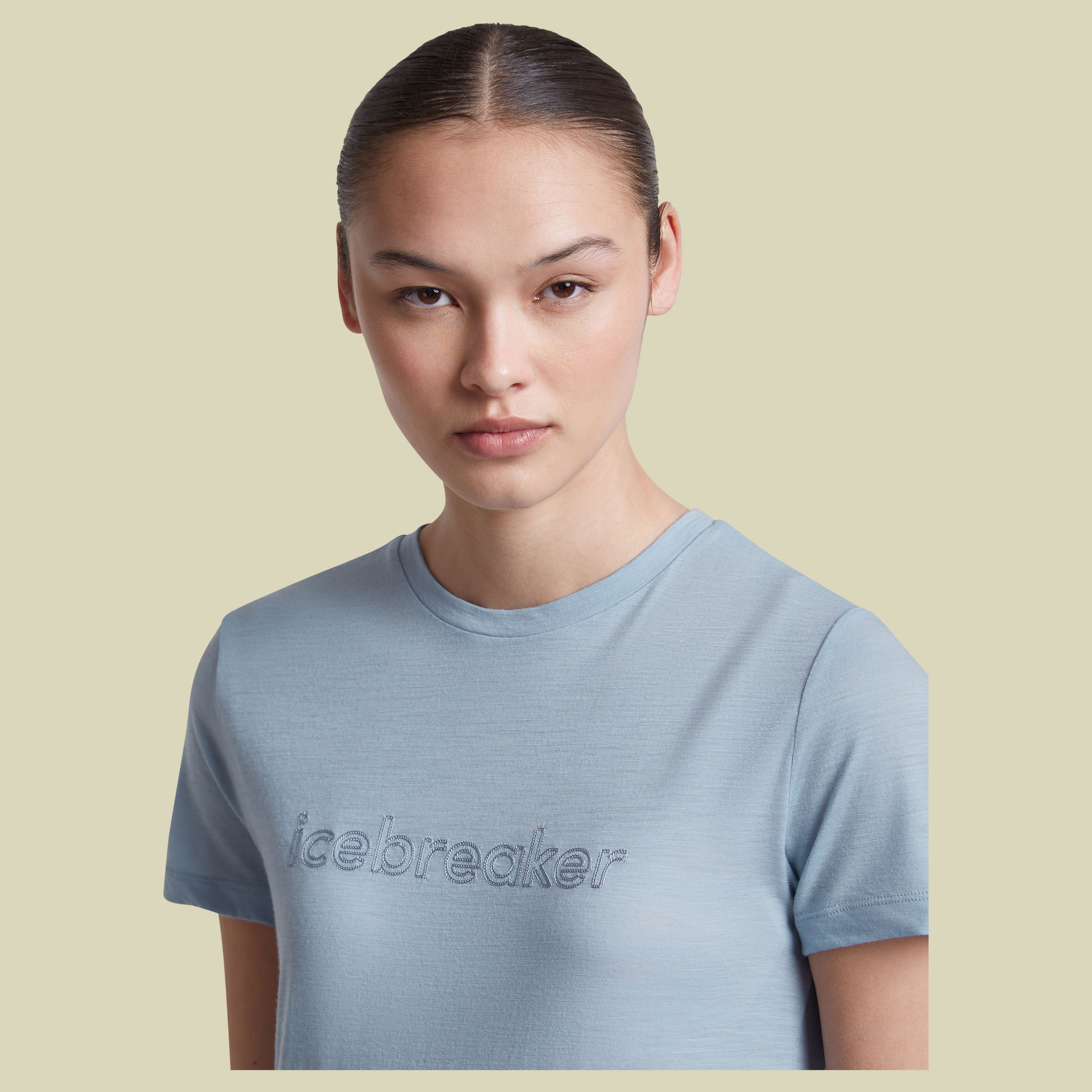 Merino 150 Tech Lite SS Tee IB Stitchline Women XL grau - zinc blue