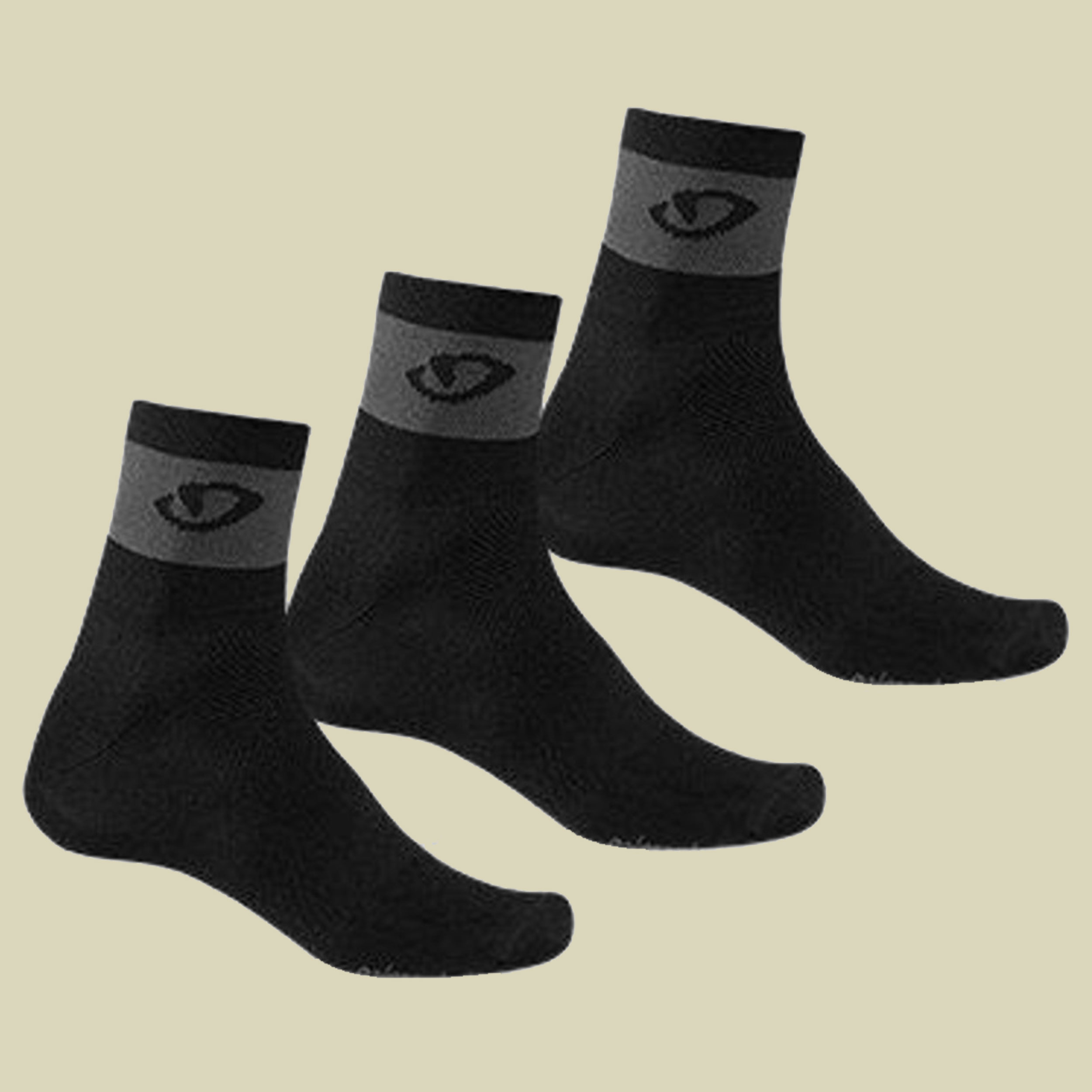 Comp Racer Socks 3er Pack Größe L Farbe black/dark shadow