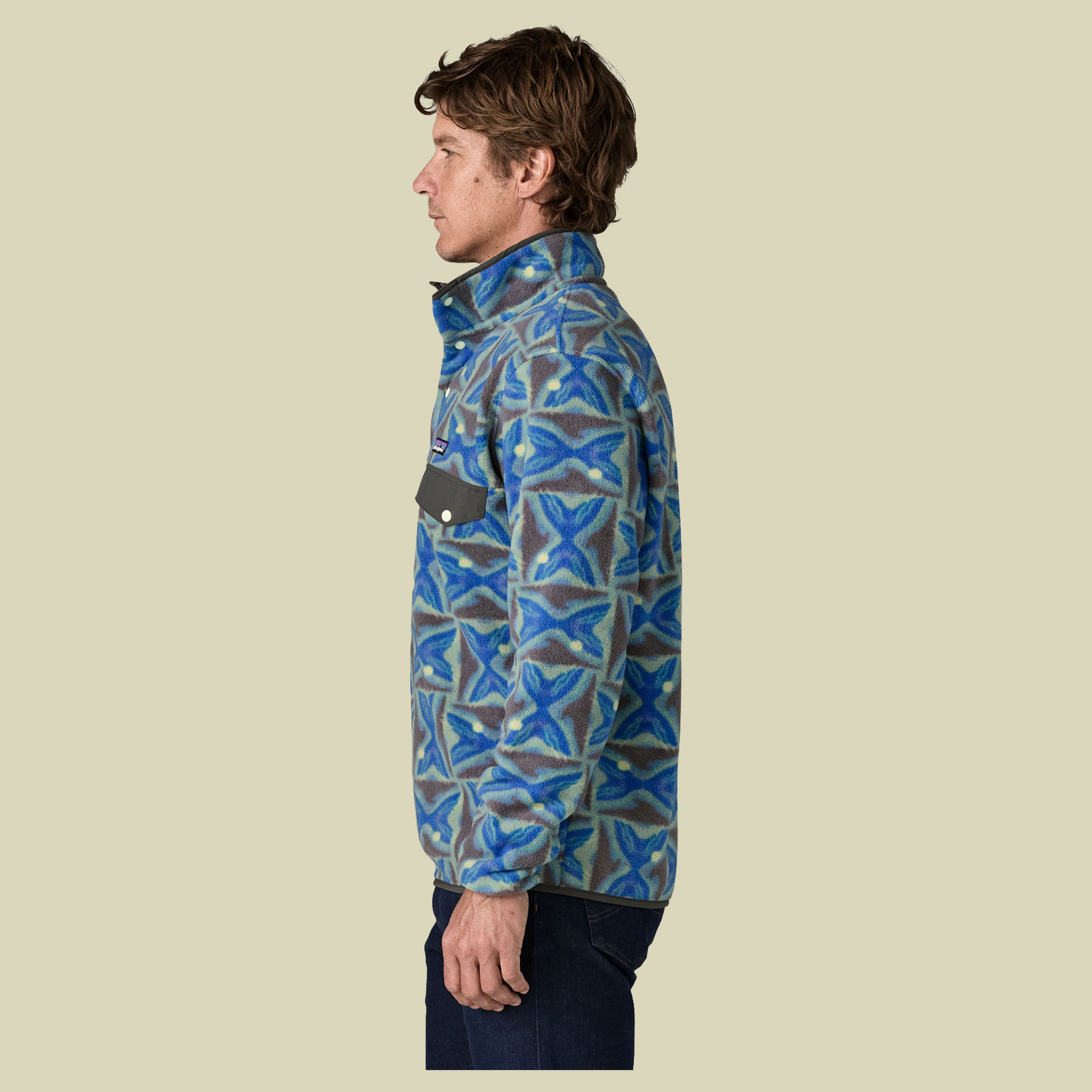 Lightweight Synch Snap-T Pullover Men mehrfarbig blau XL