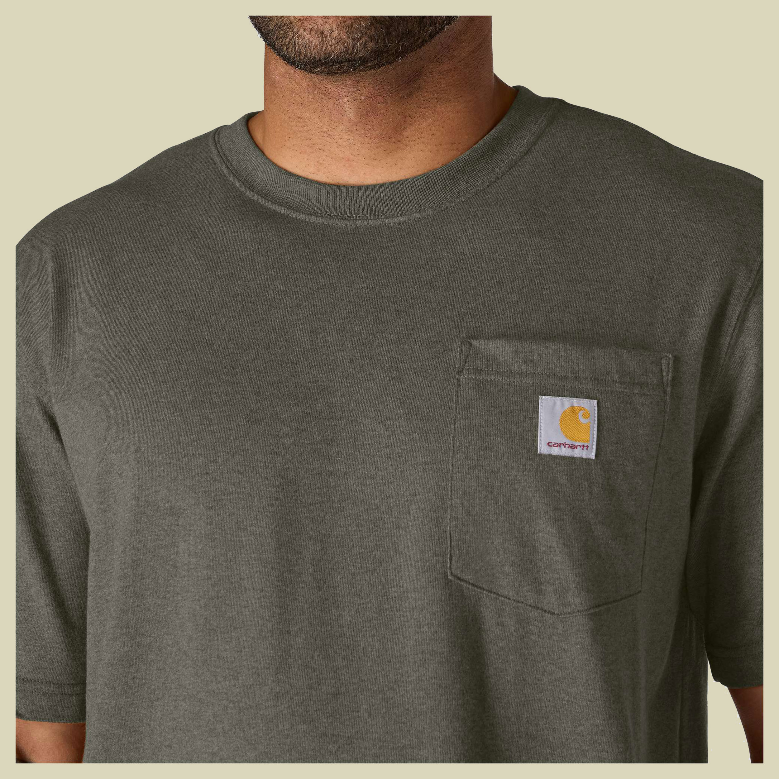 Relaxed Pocket T-Shirt Men XL grün - Farbe dusty olive