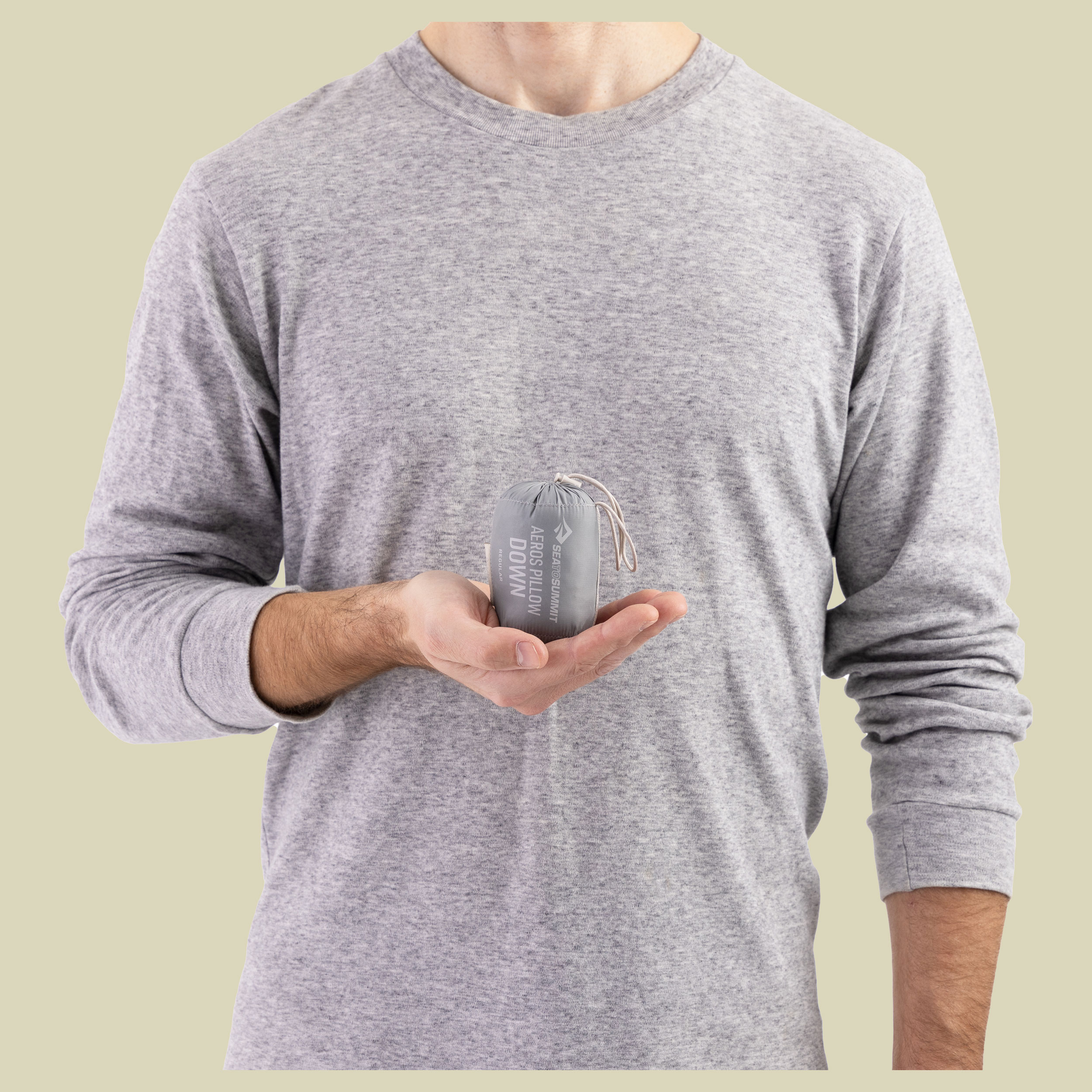 Aeros Down Pillow large grau - Farbe neutral grey