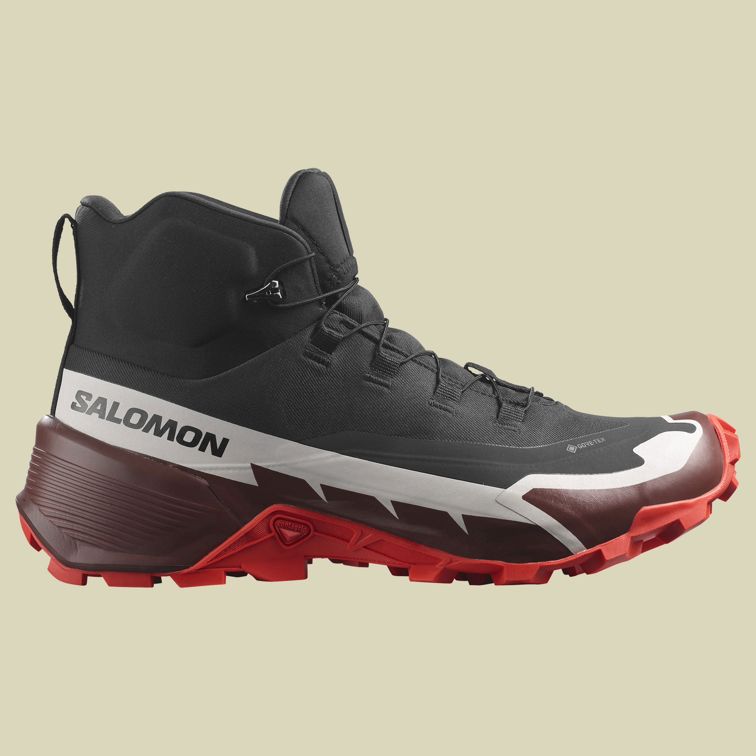 Cross Hike Mid GTX 2 Men Größe UK 10 Farbe black/bitter chocolate/fiery red