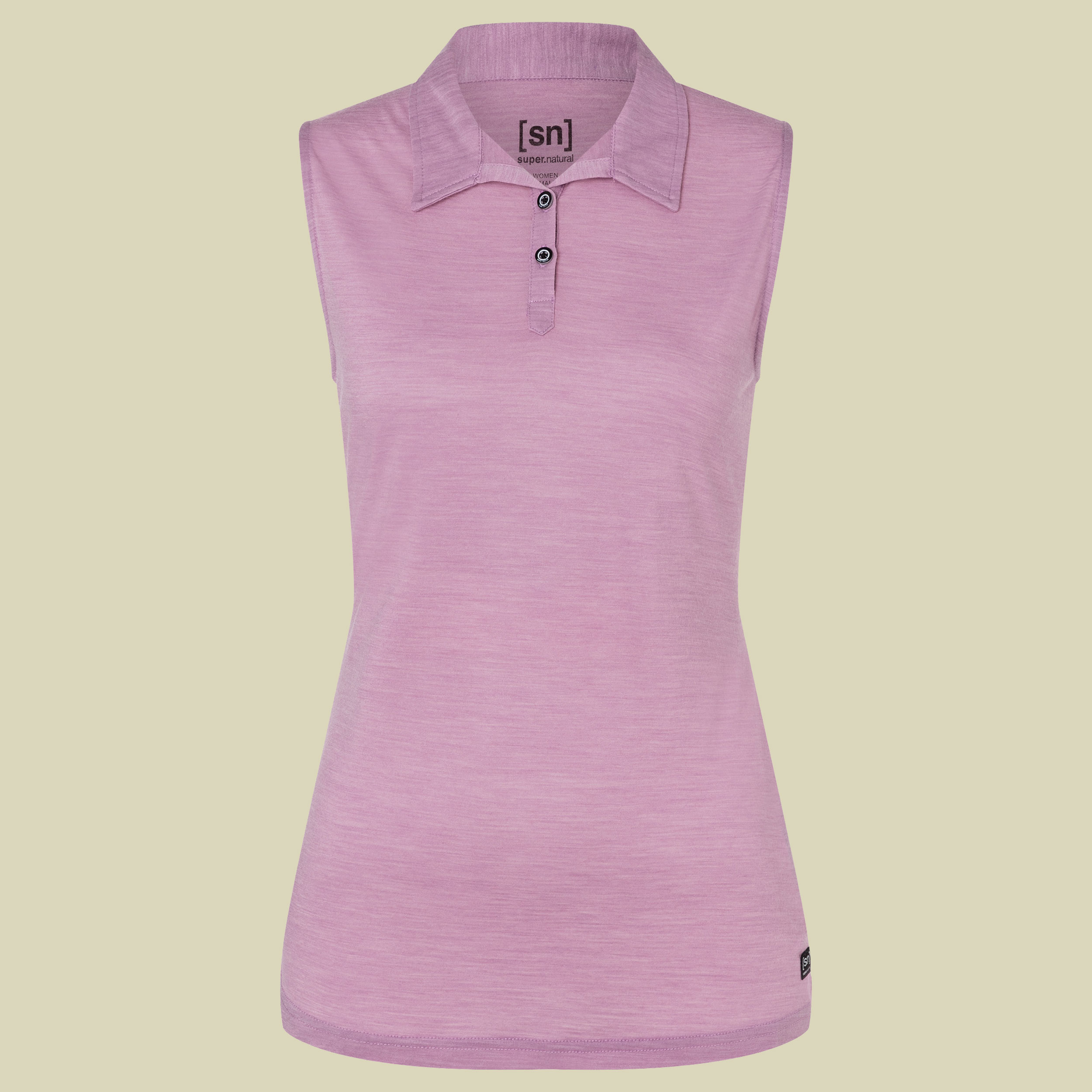 Sleeveless Polo Women Größe XS Farbe dawn pink melange
