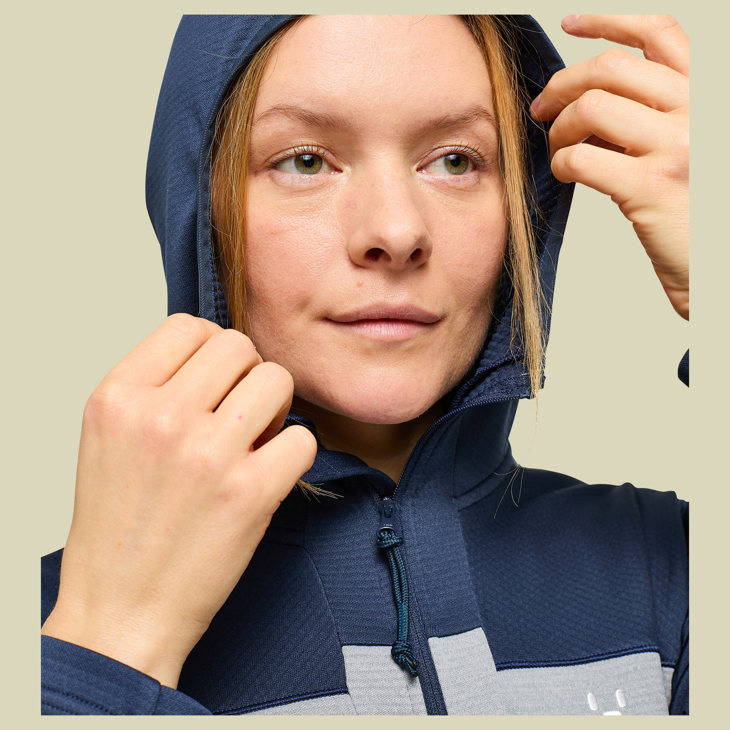 Roc Flash Mid Hood Women M blau- tarn blue/concrete