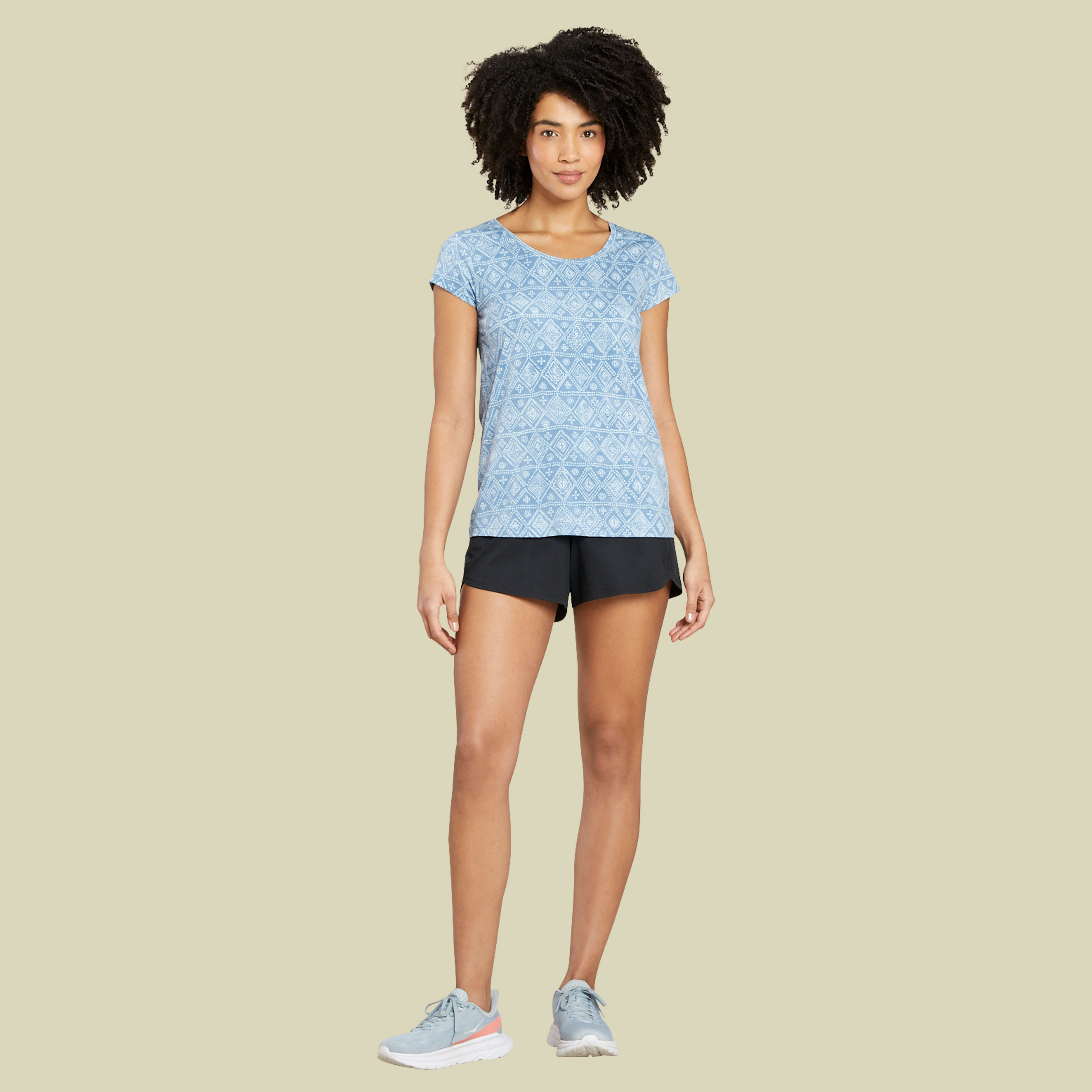 Kira Tee Women Größe L  Farbe slate blue geo