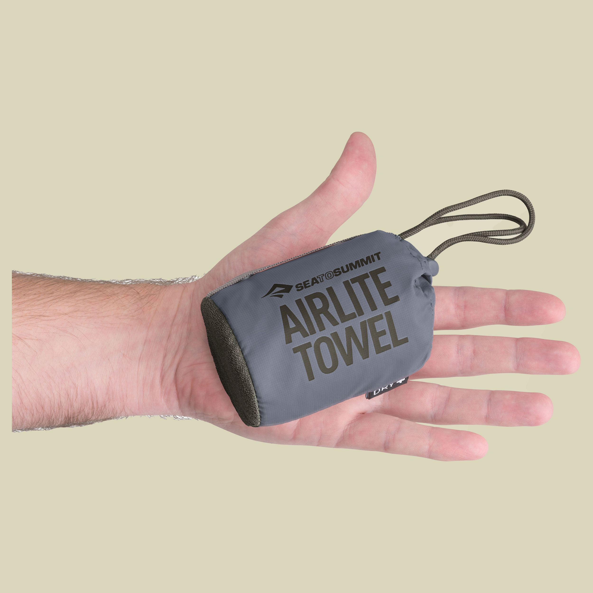 Airlite Towel schwarz large - Farbe beluga