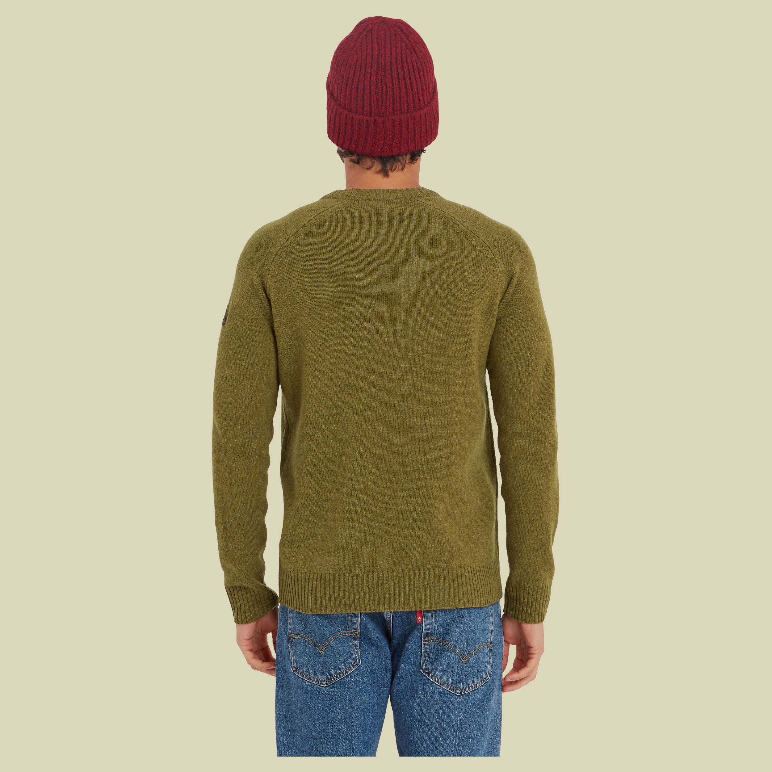 Kangtega Crew Sweater Men braun XL - Farbe moss