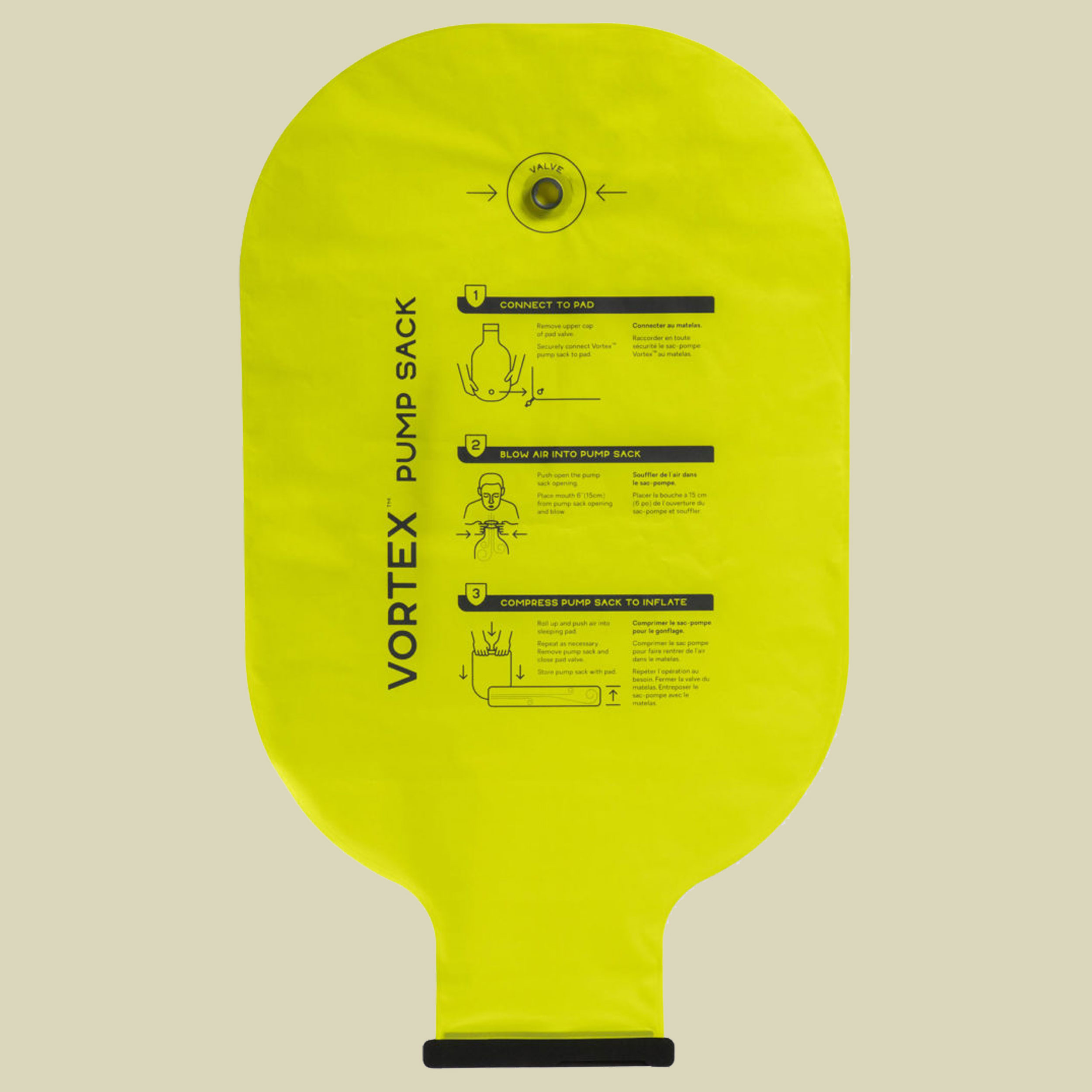 Vortex Pump Sack Größe 45 x 76 cm Farbe lemon green