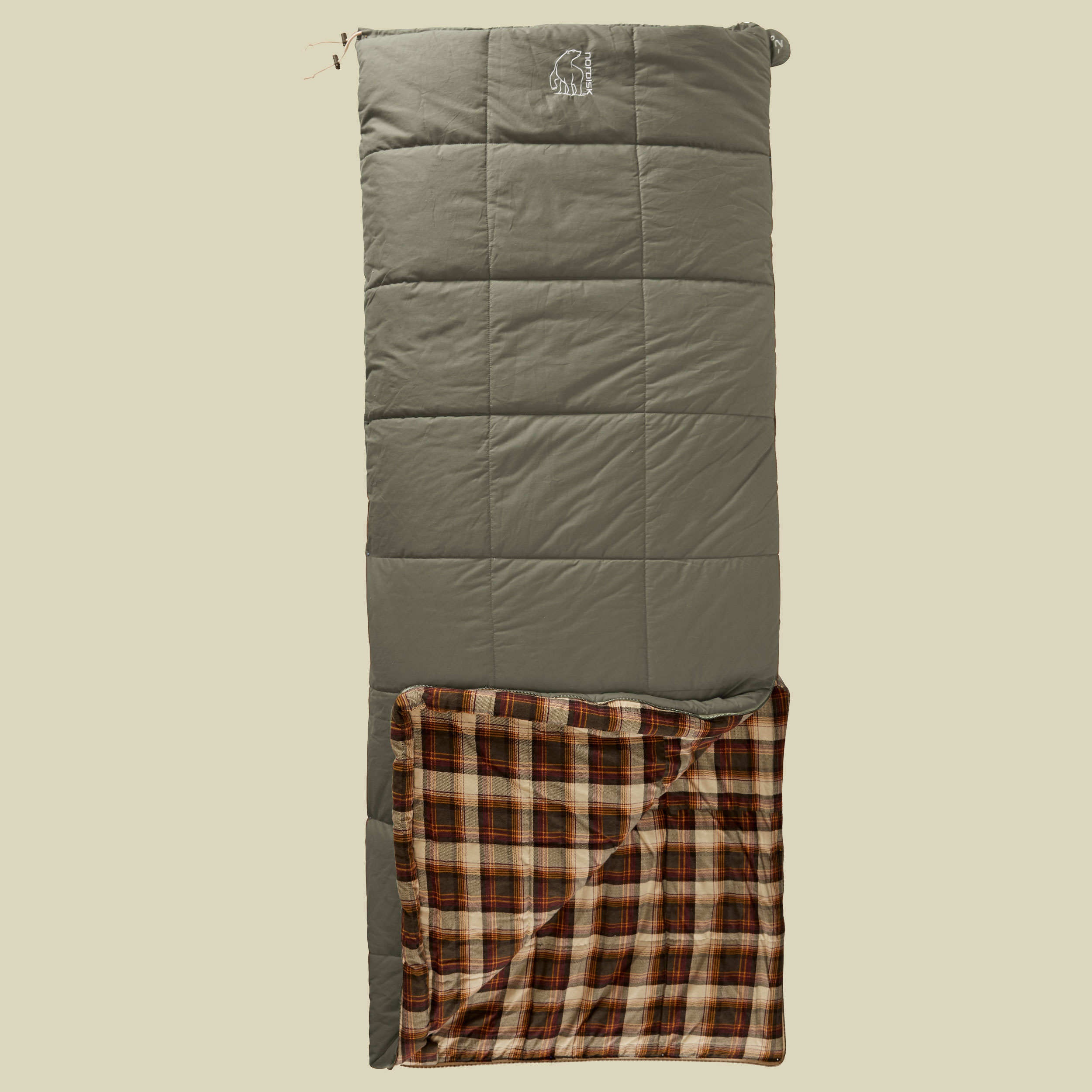 Almond -2 Sleeping Bag bis Körpergröße 160 cm Farbe bungy cord