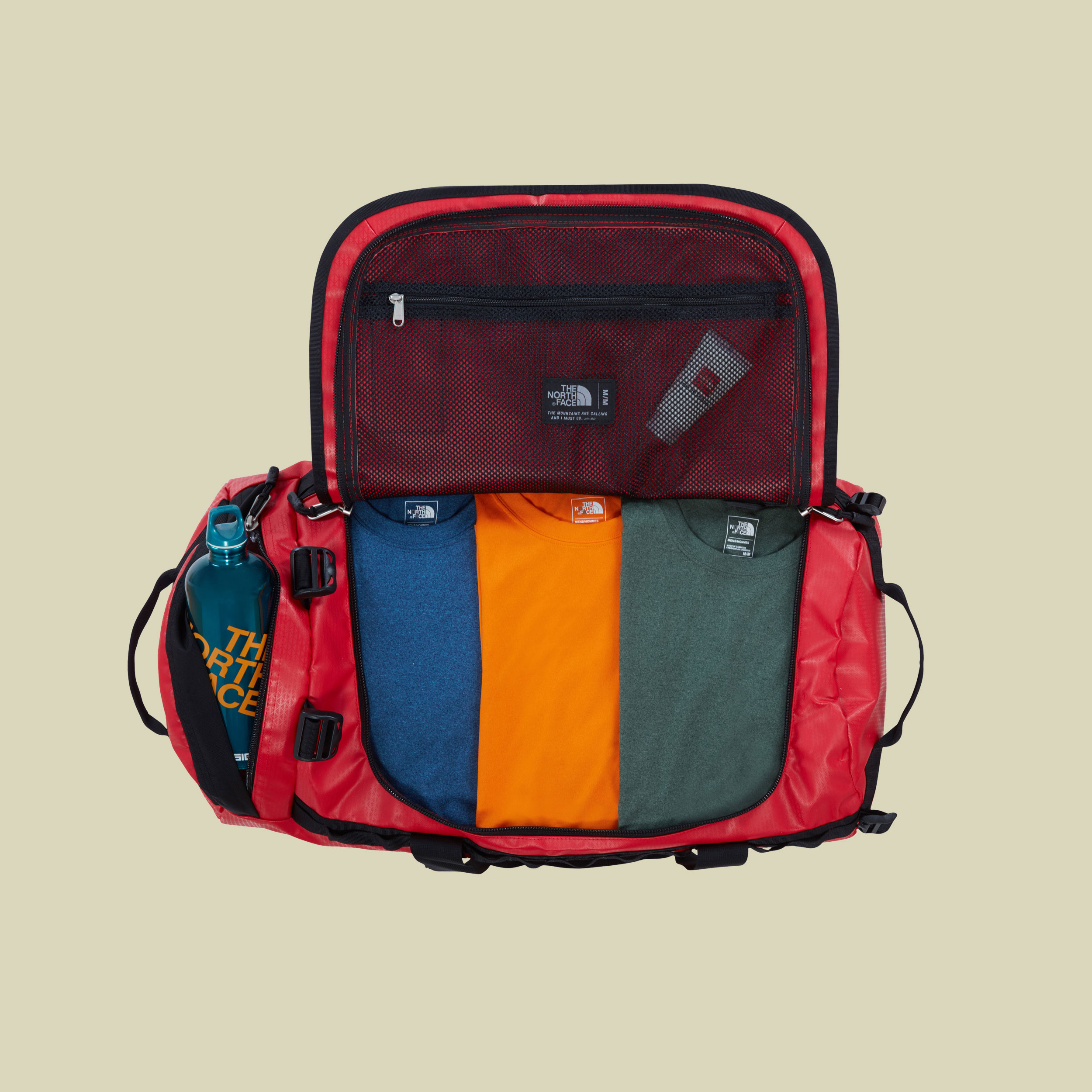 Base Camp Duffel M Volumen 71 Farbe tnf red - tnf black