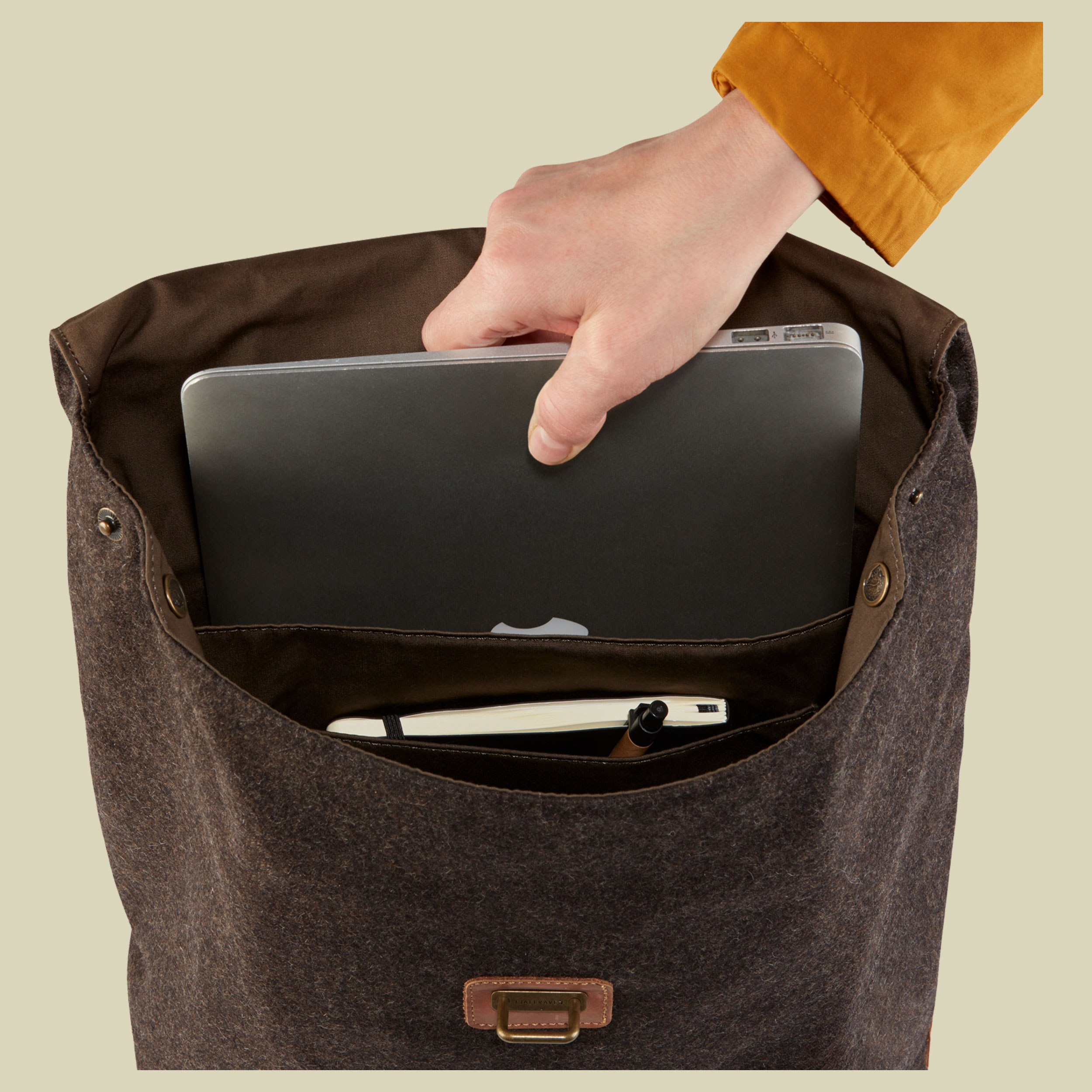 Norrvage Foldsack Volumen 16 Farbe brown