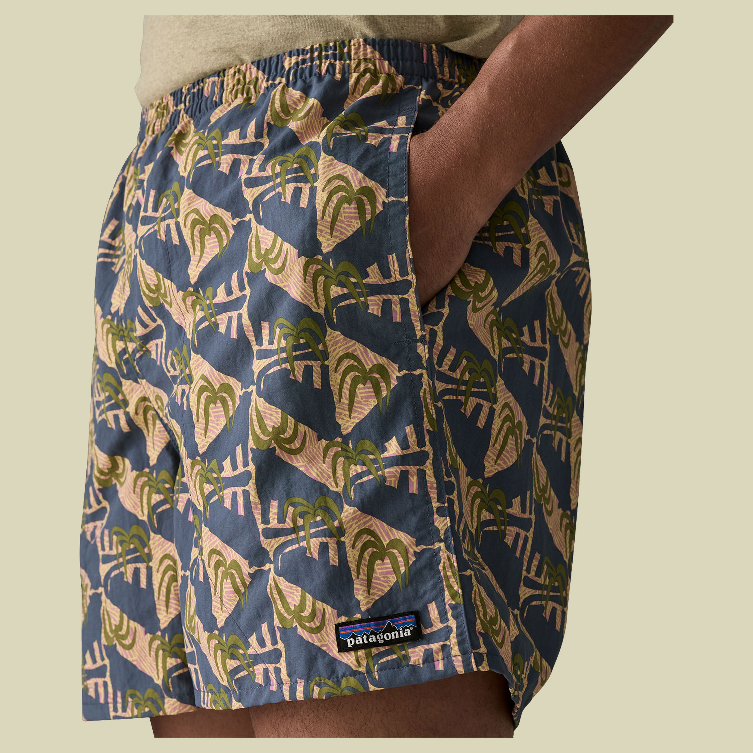 Baggies Shorts - 5 in. Men blau1 S - Jaguar Geo: Dolomite Blue