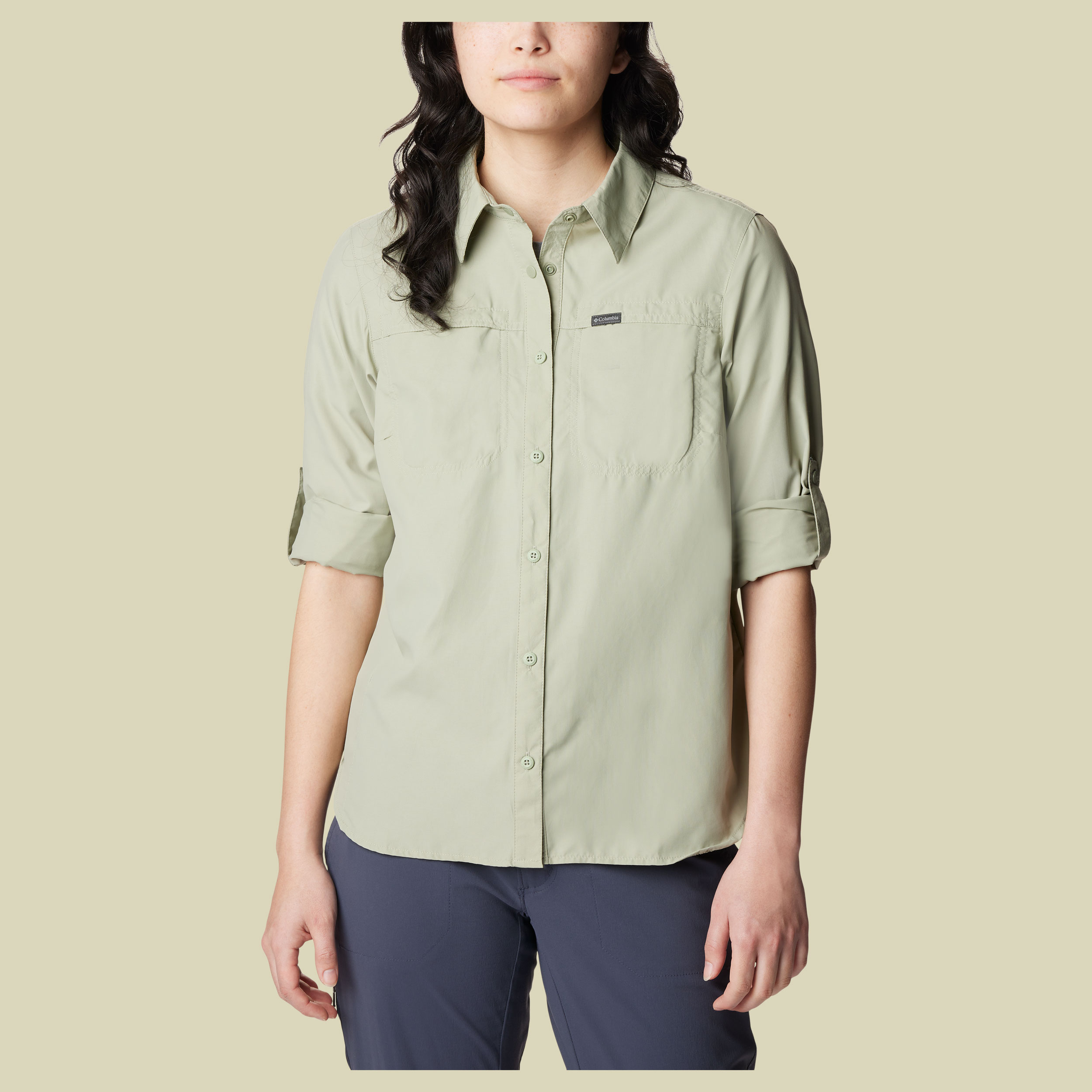 Silver Ridge 3.0 EUR Long Sleeve Shirt Women grün XL - safari