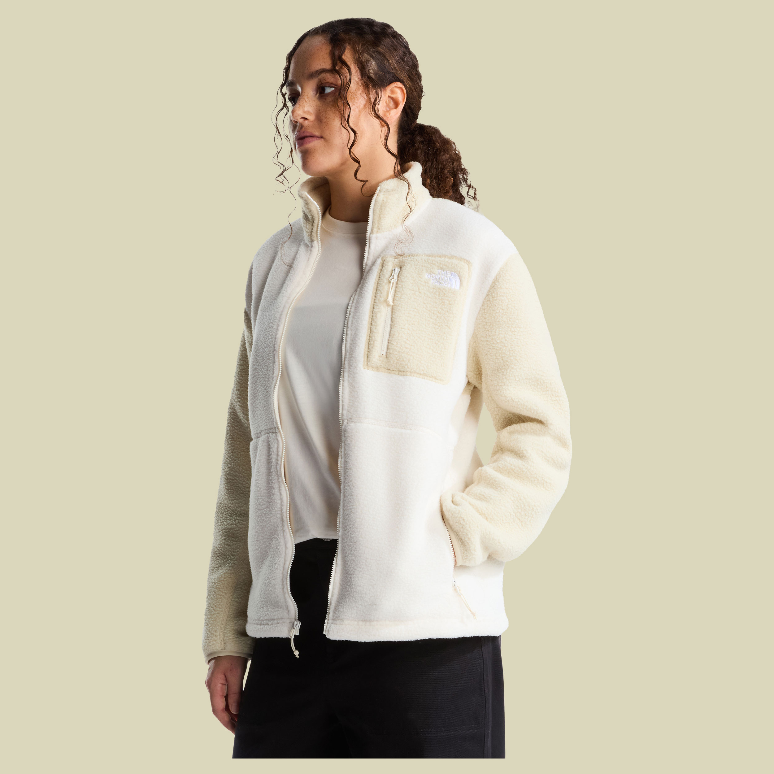 Yumiori Full Zip Women XS beige - white dune/desert stone