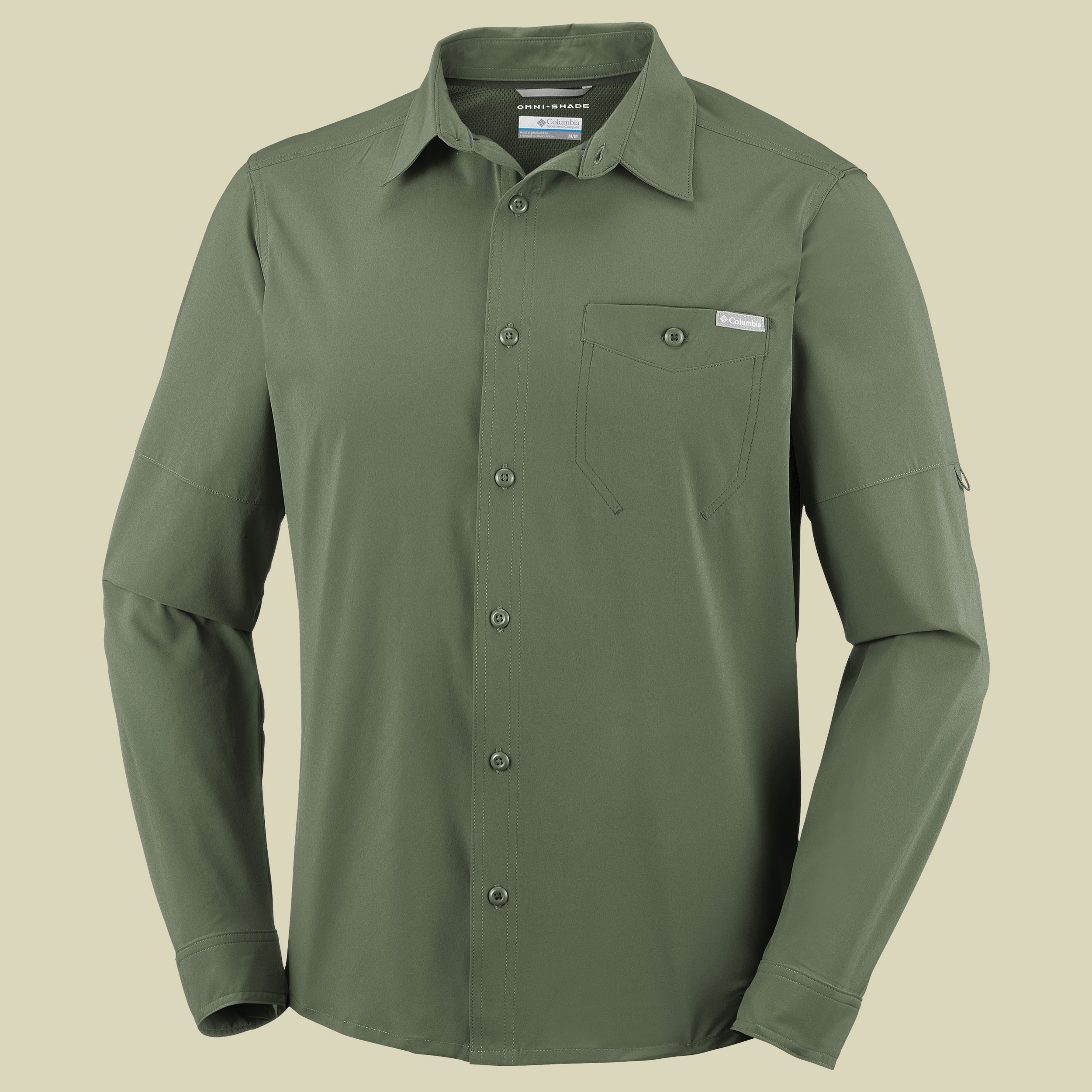 Triple Canyon Solid Long Sleeve Shirt Men Größe M Farbe mosstone