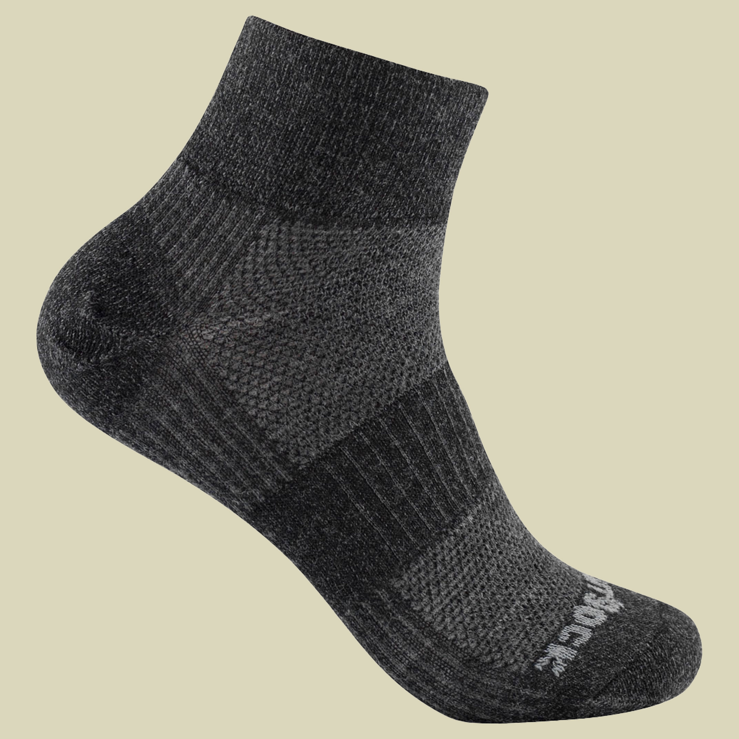 Merino Coolmesh II Quarter Größe 34-37 (S) Farbe grey black matt