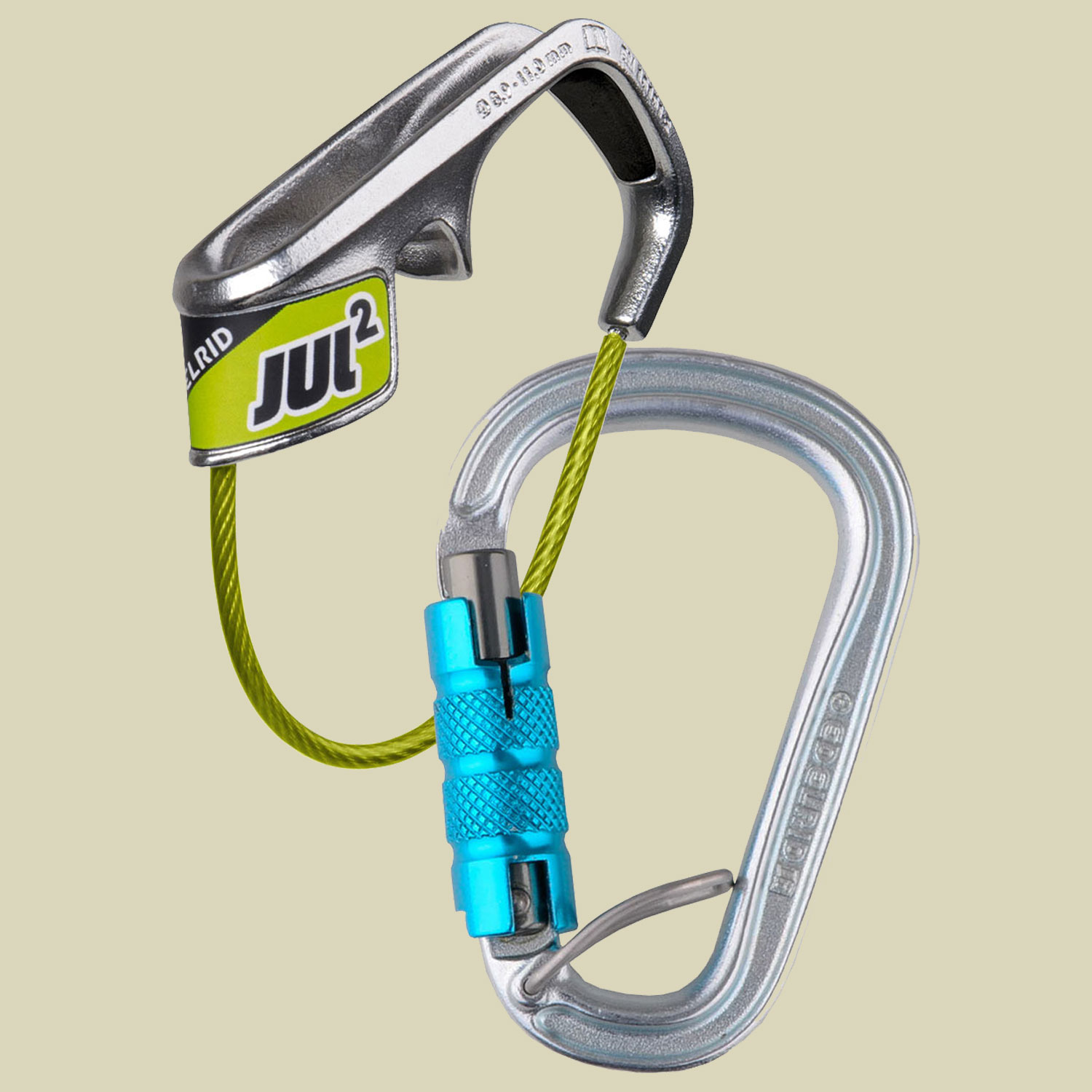 Jul 2 Belay Kit Steel Triple Set: Sicherungsgerät+Karabiner Farbe: icemint