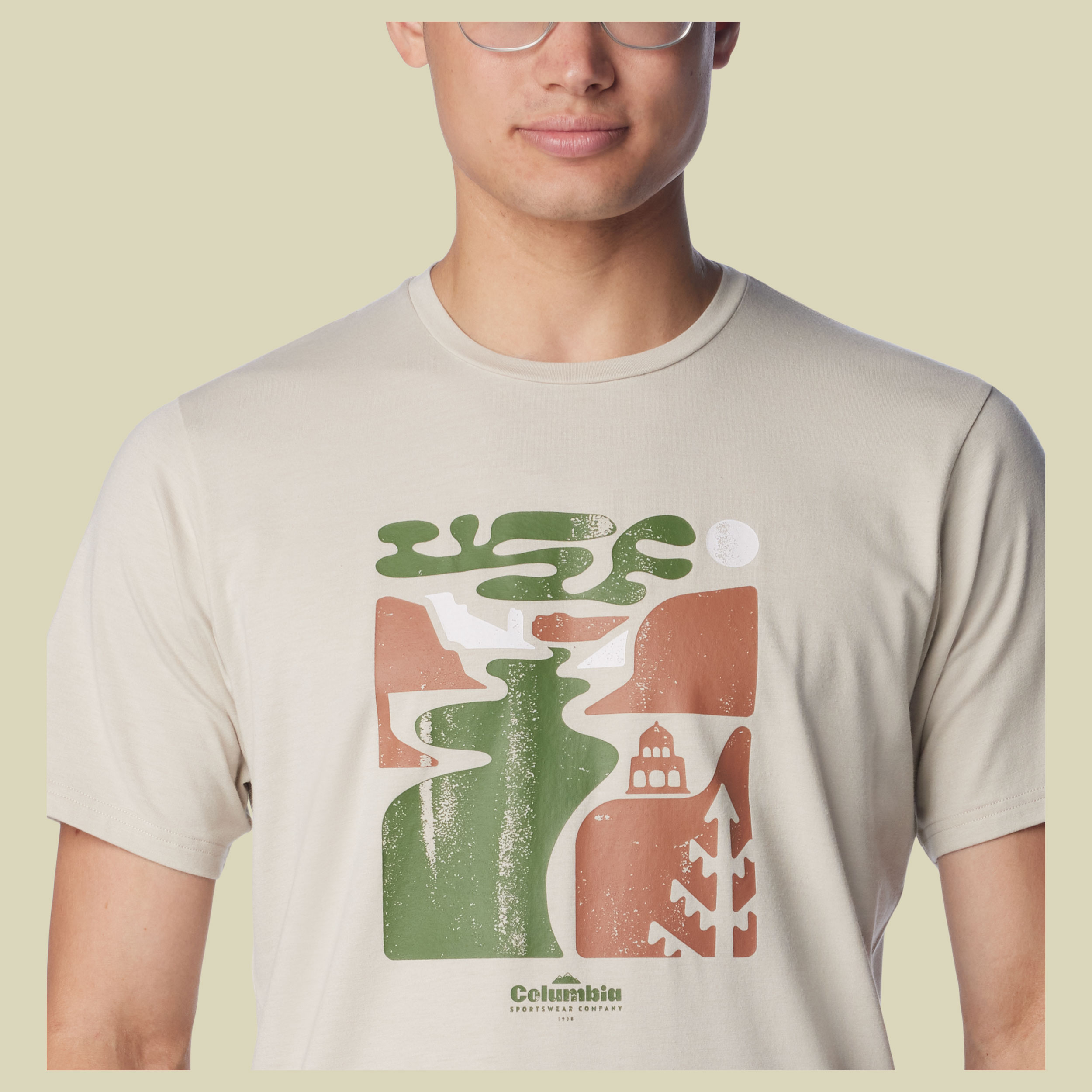 Sun Trek Short Sleeve Graphic Tee Men Größe XL Farbe dark stone