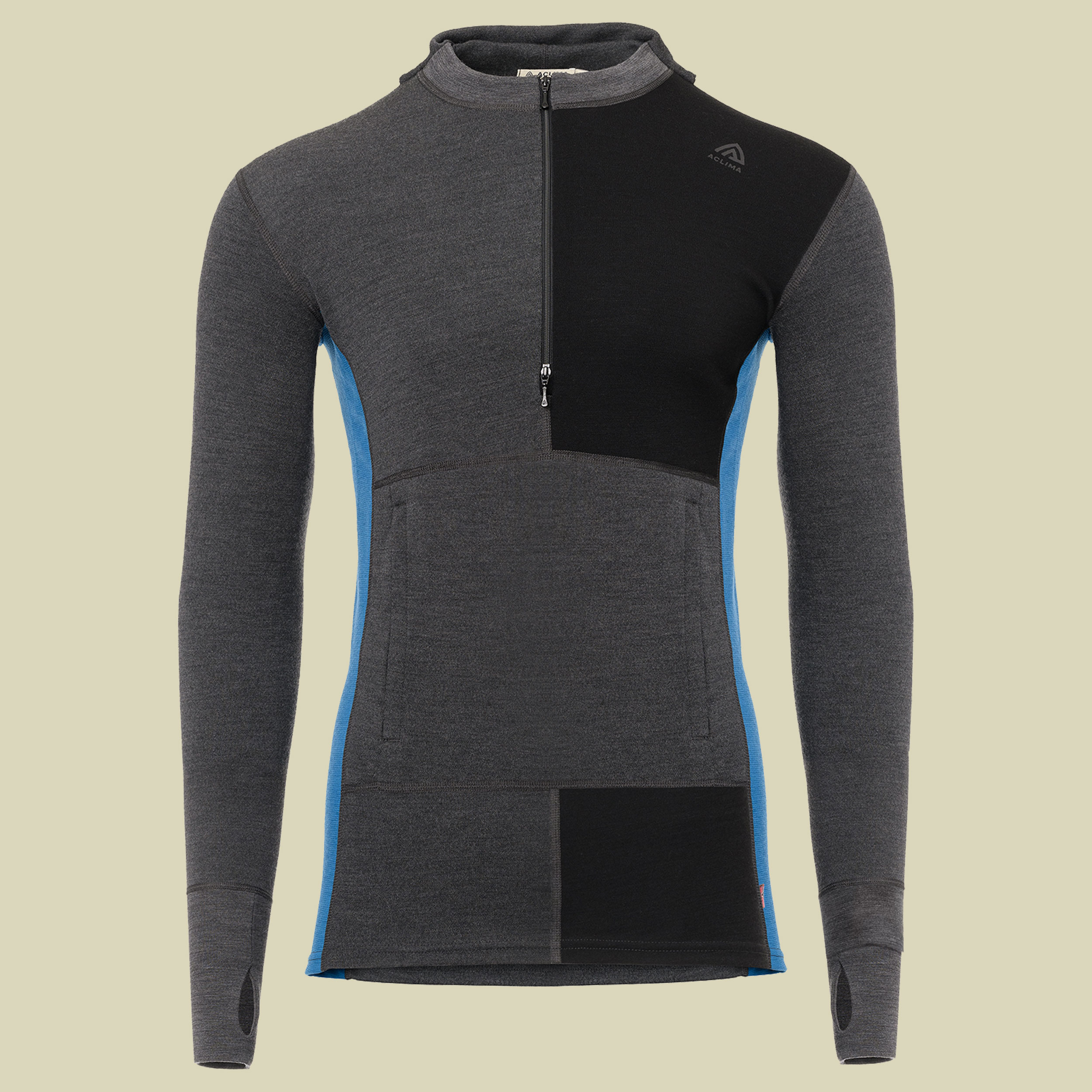 Warmwool Hoodie W.Zip Men Größe XL Farbe marengo/jet black/corsair