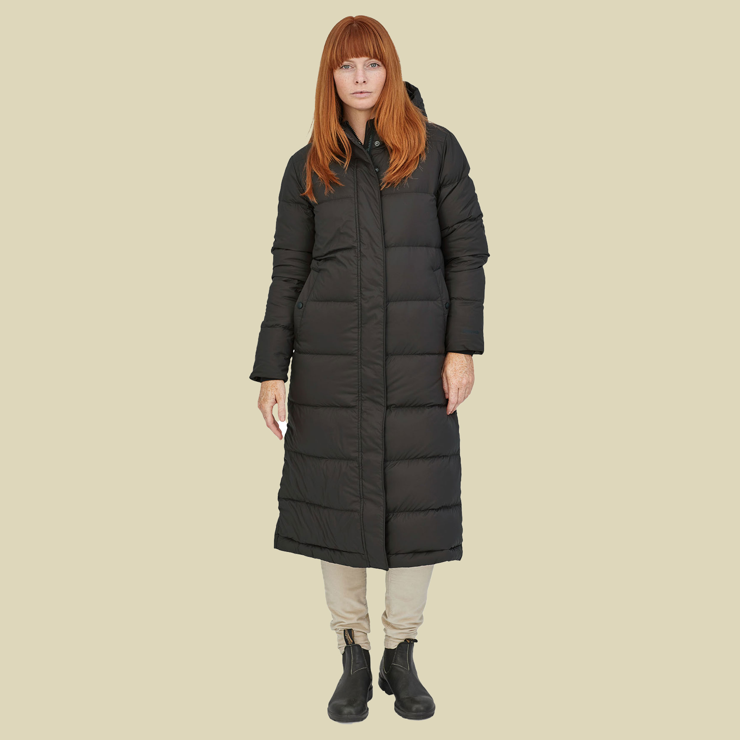 Silent Down Long Parka Women Größe XS Farbe black