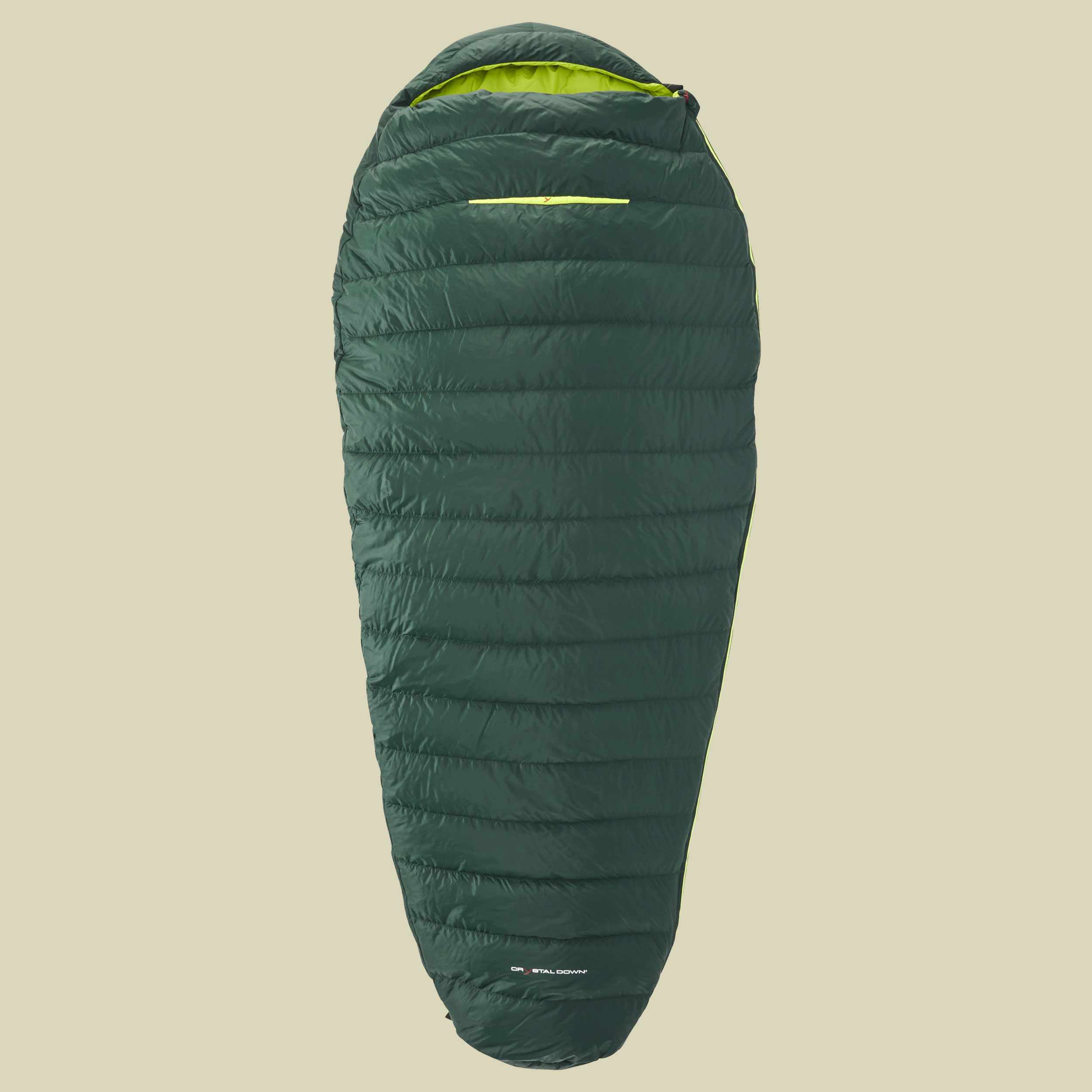 Tension Comfort 300 bis Körpergröße 190 cm (L) Farbe scarab-lime , Reißverschluss links