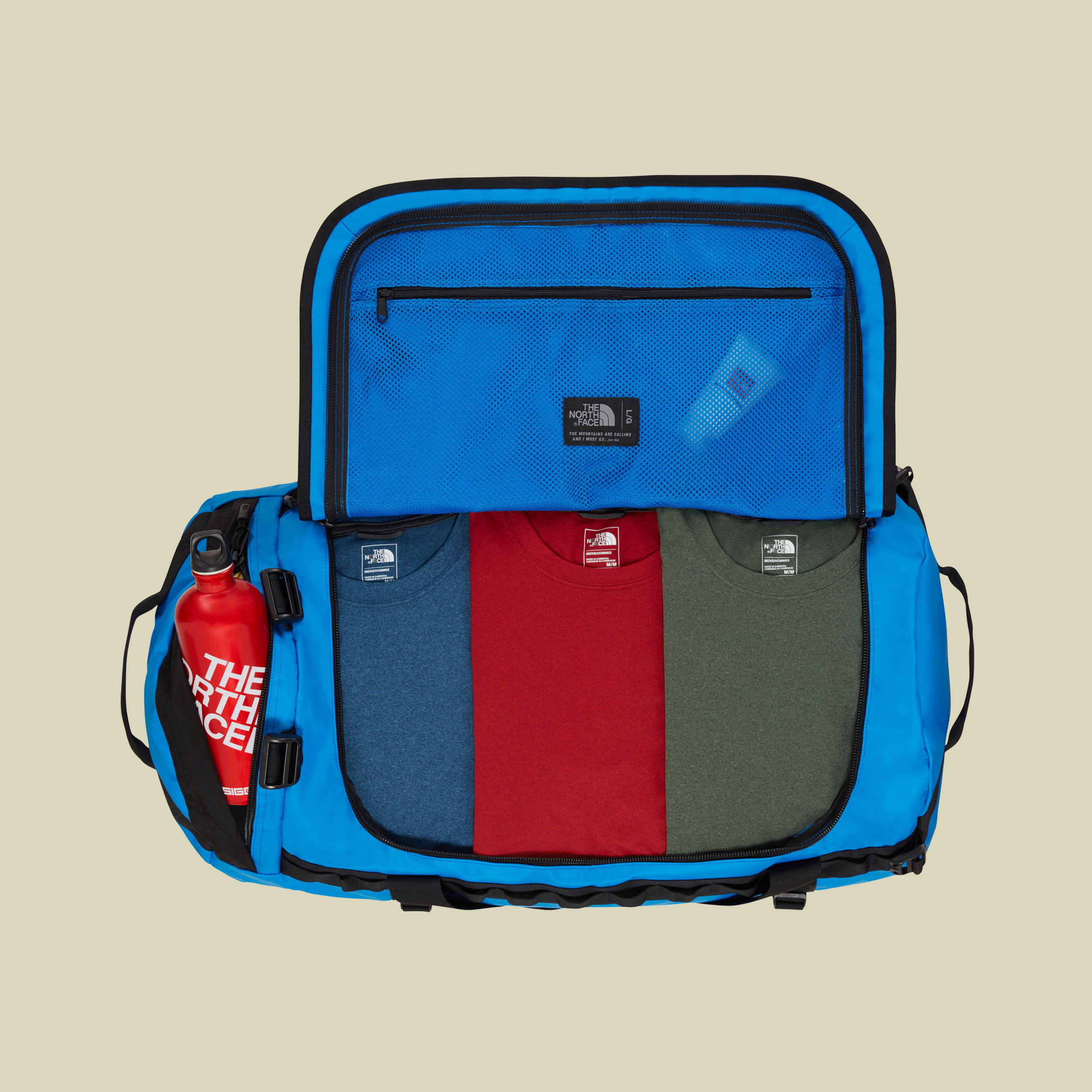 Base Camp Duffel L Volumen 95 Farbe bomber blue/TNF black