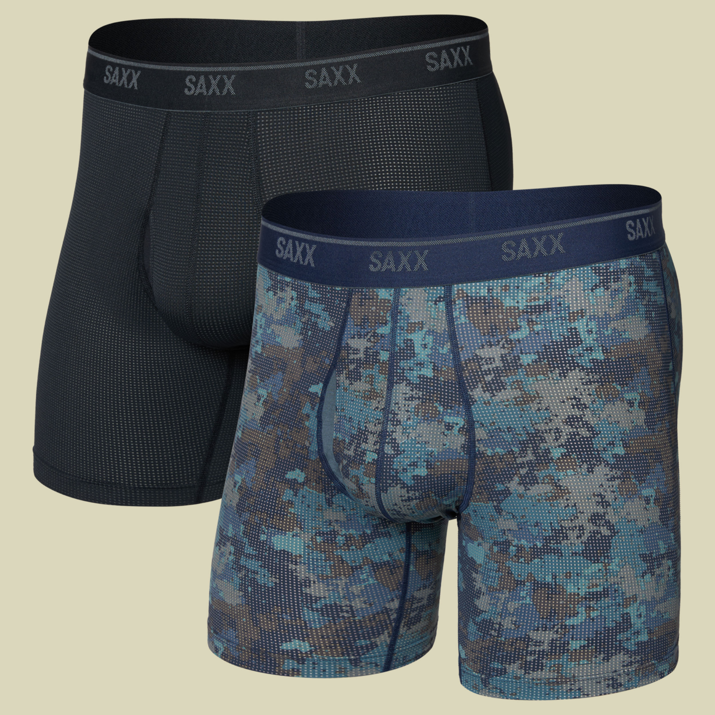 Quest Quick Dry Mesh Boxer Brief Fly 2Pk XXL mehrfarbig II - matrix camo/black