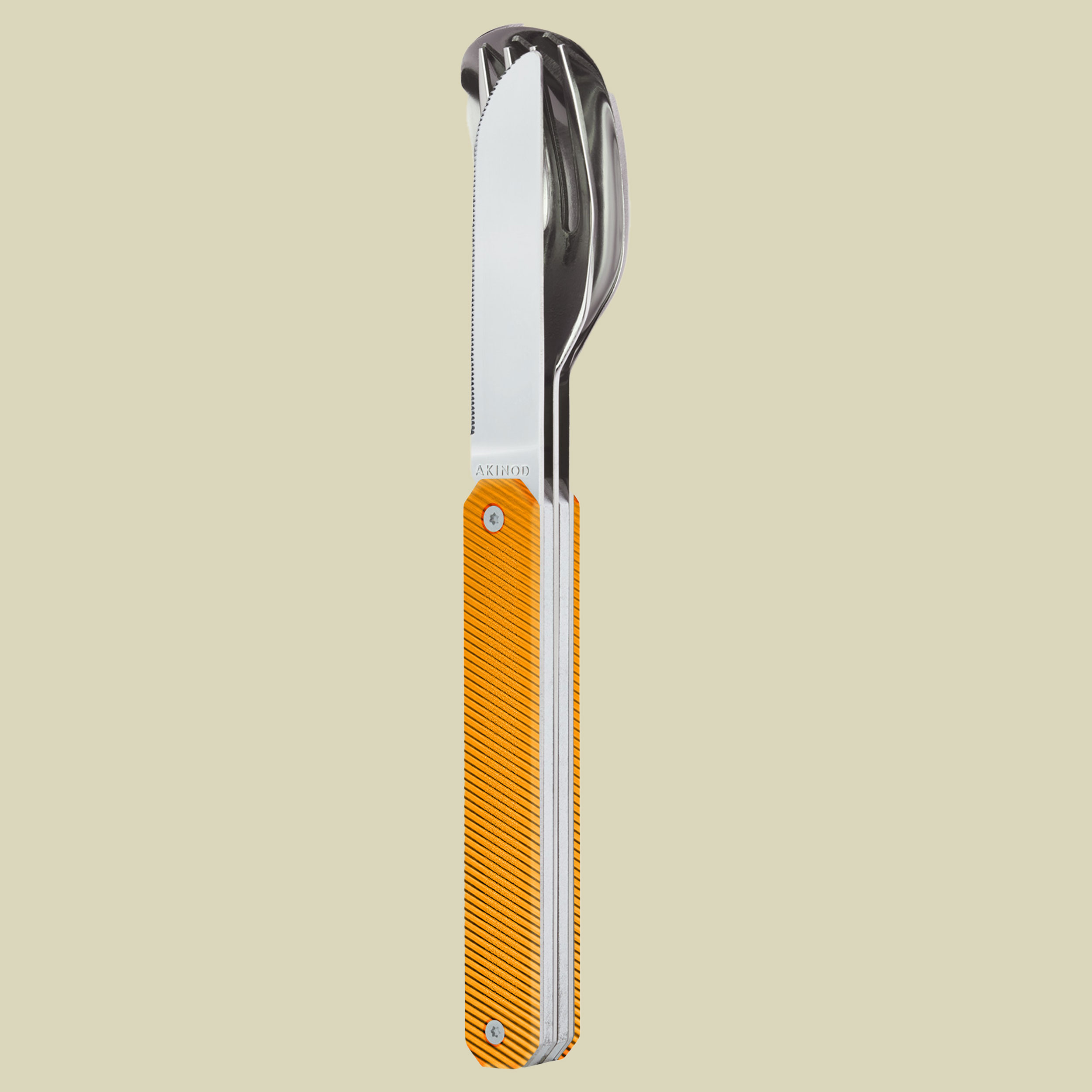 Feststehendes Besteck 12H34 Edelstahl one size orange - aluminium orange