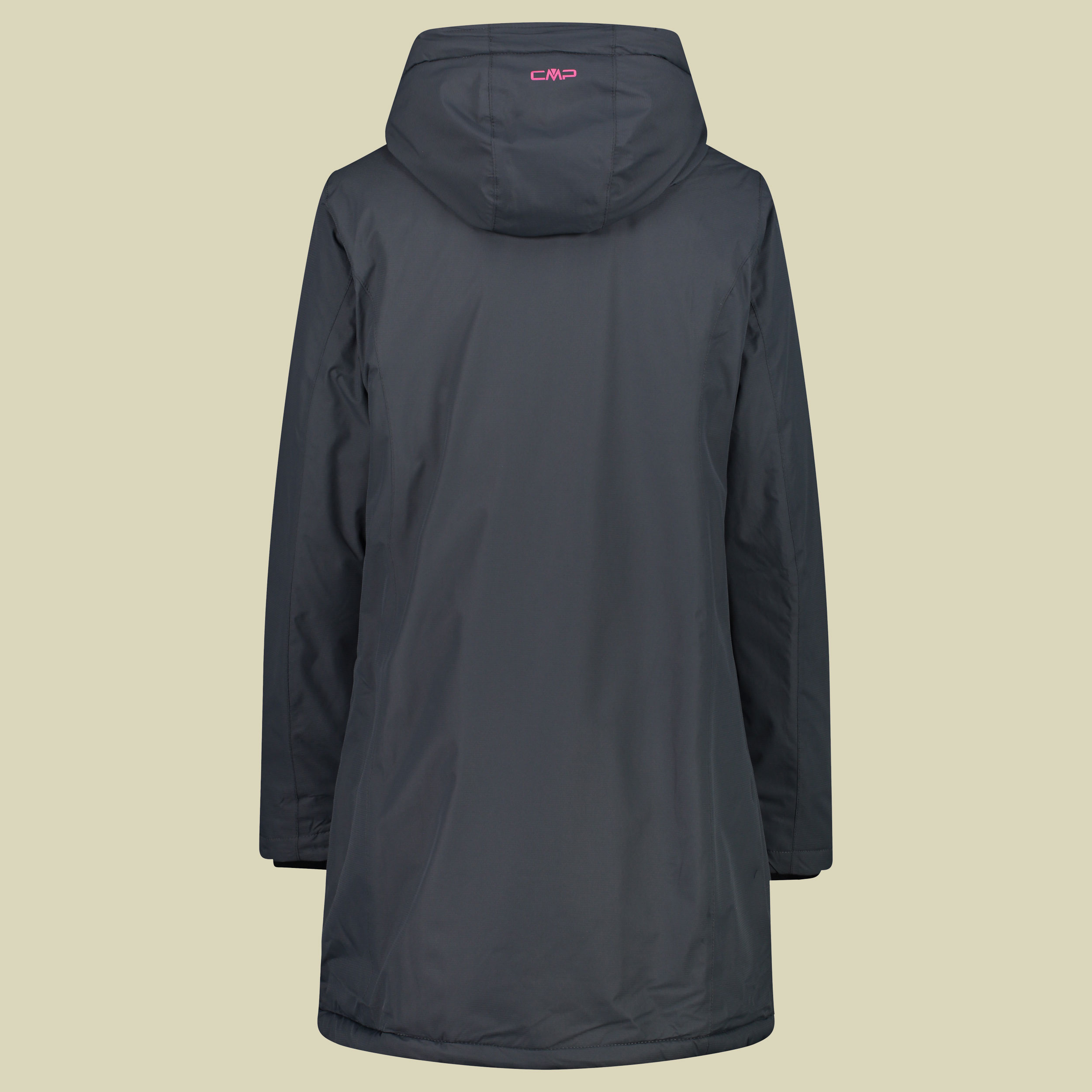 Woman Coat Zip Hood 32Z1406 Größe 36 Farbe U911 titanio