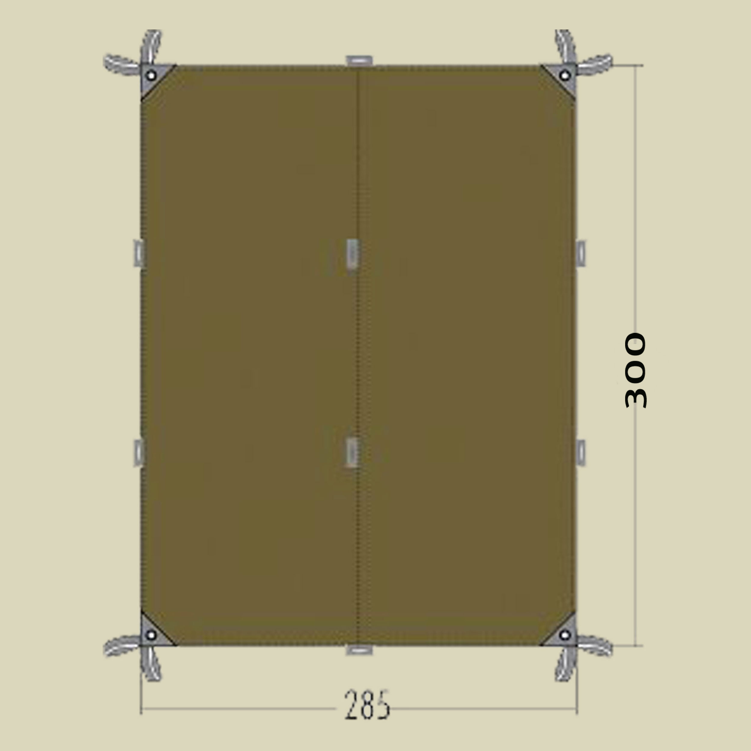 Tarp 4 Maße: 285 x 400cm Farbe: bazil