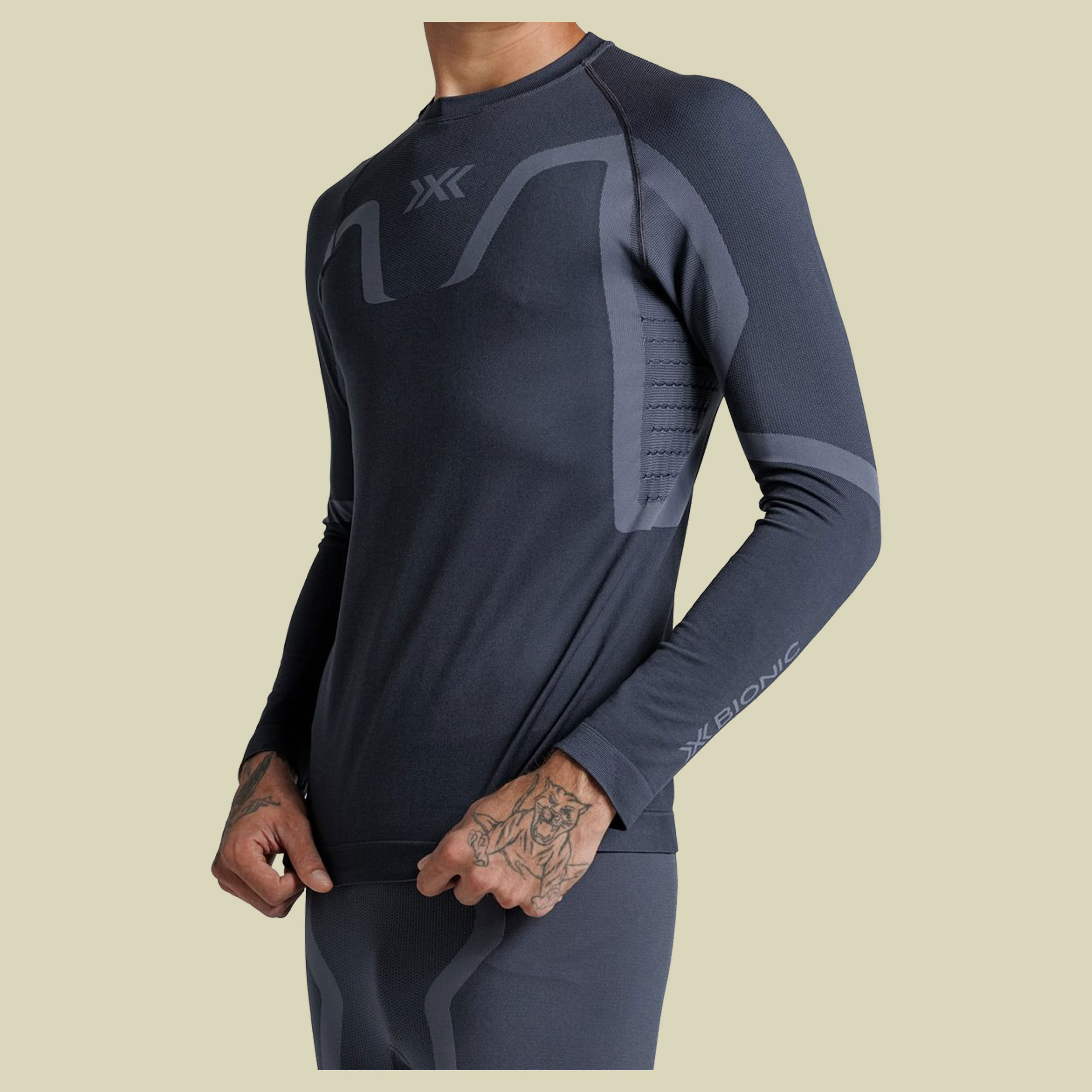X-Bionic X-Ential Baselayer LS Men XL grau - anthracite