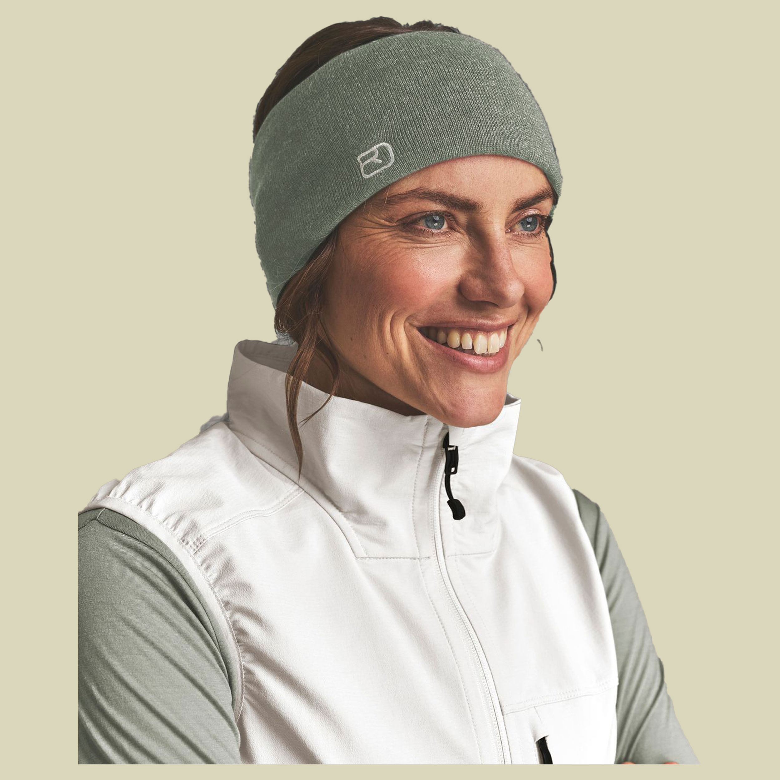 Wonderwool Headband one size grün - green sage blend