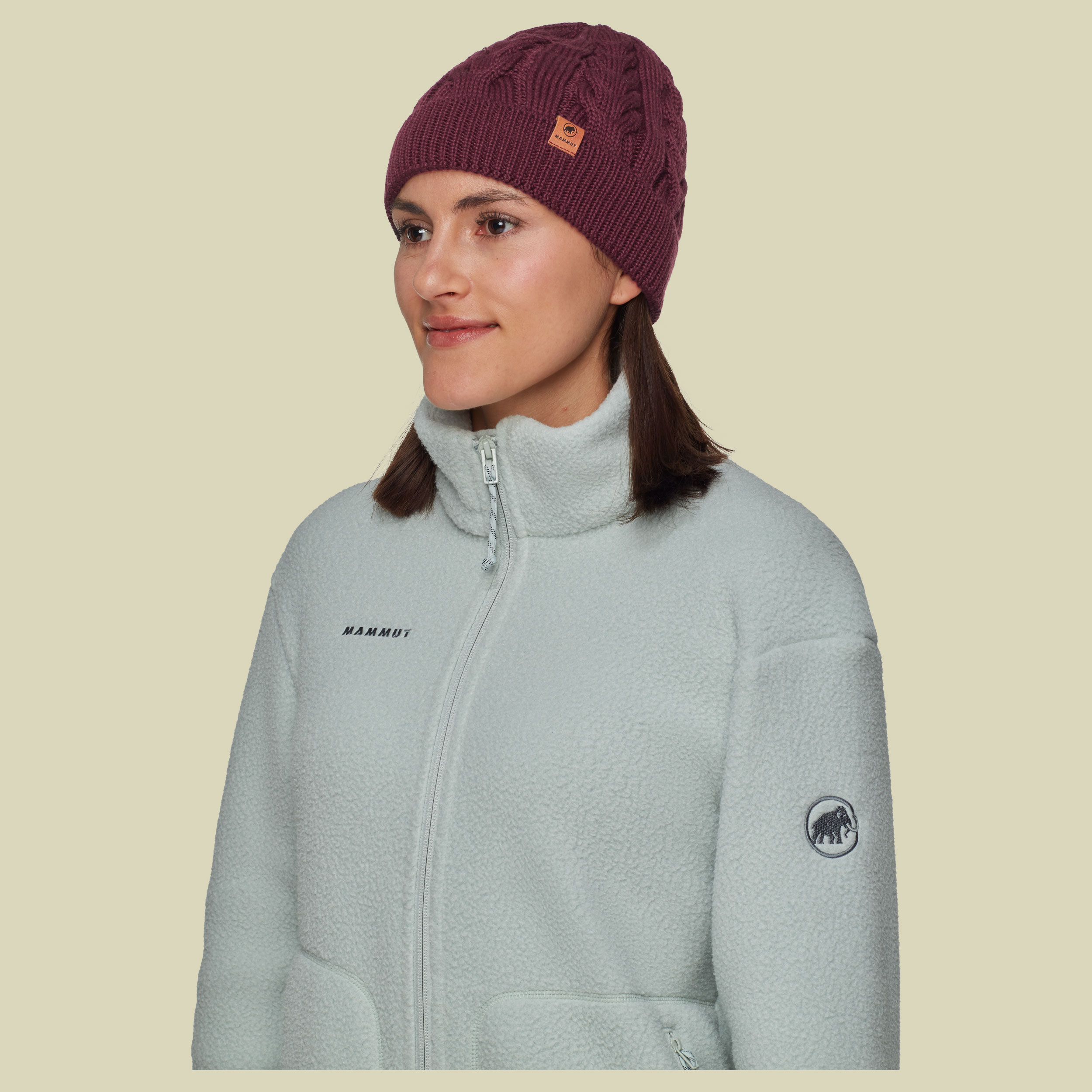 Valbella Beanie rot one size - vin