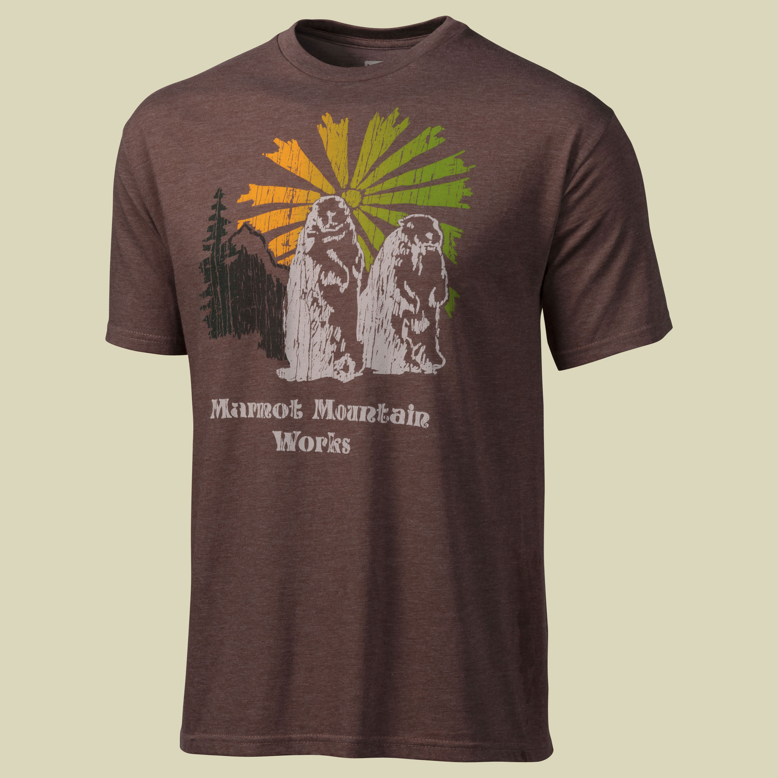 Heritage Tee SS Men Größe S Farbe brown heather