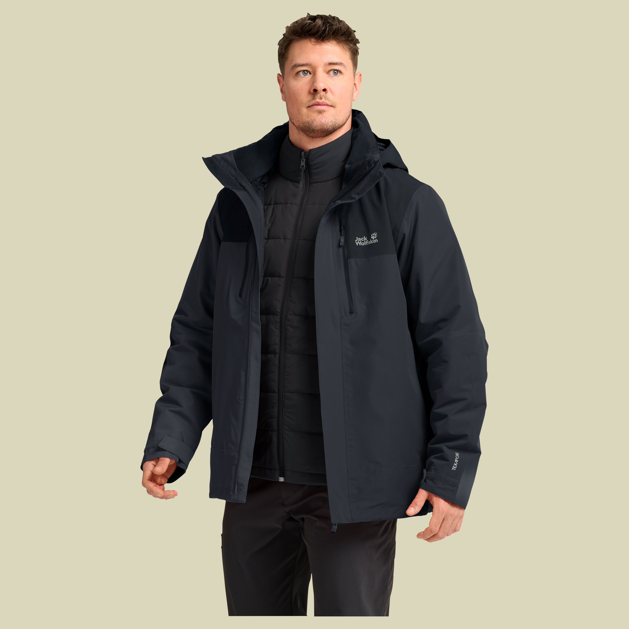 Jasper Pro 3in1 Jacket Men XXL grau - phantom