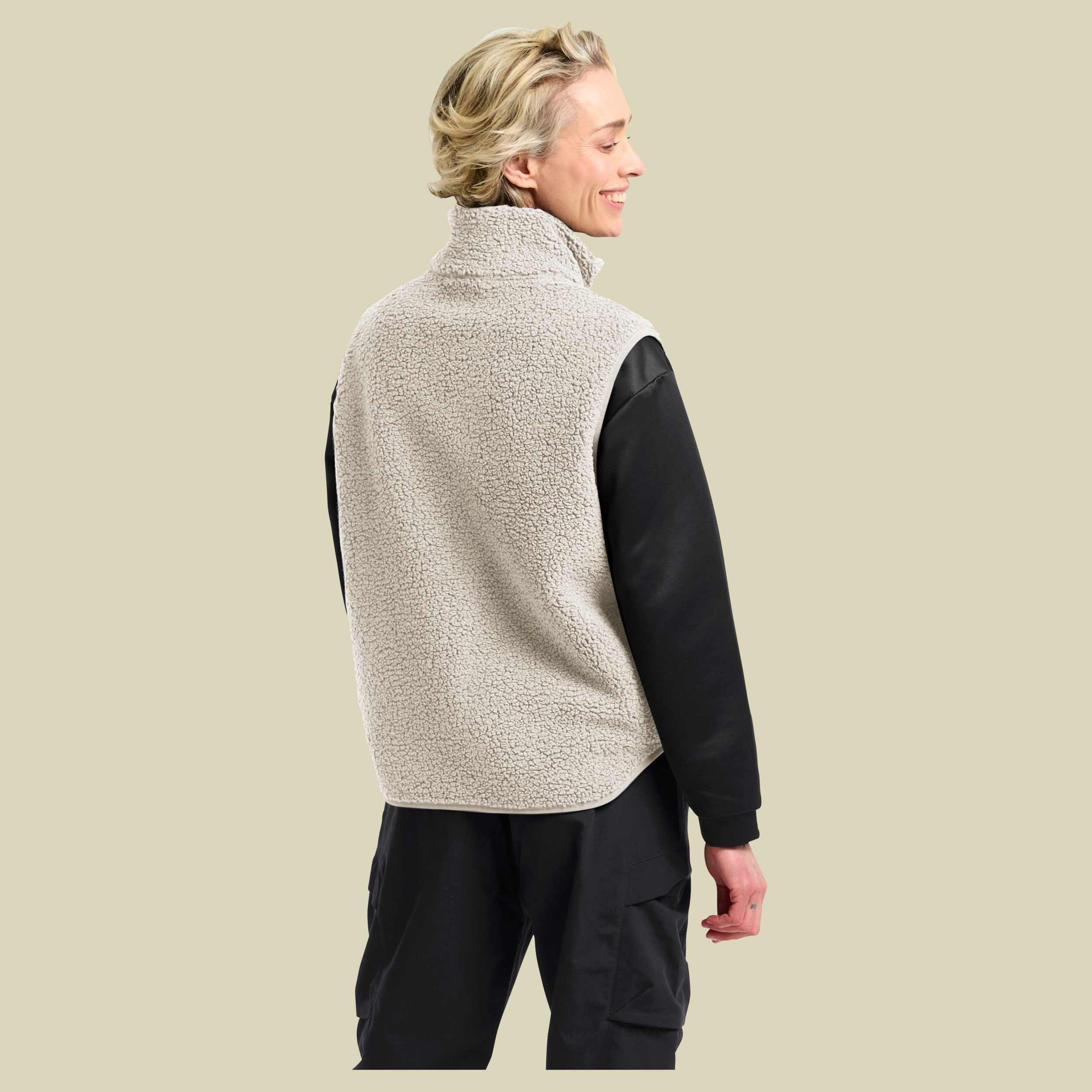 High Curl Vest Women beige II XL - pale sand