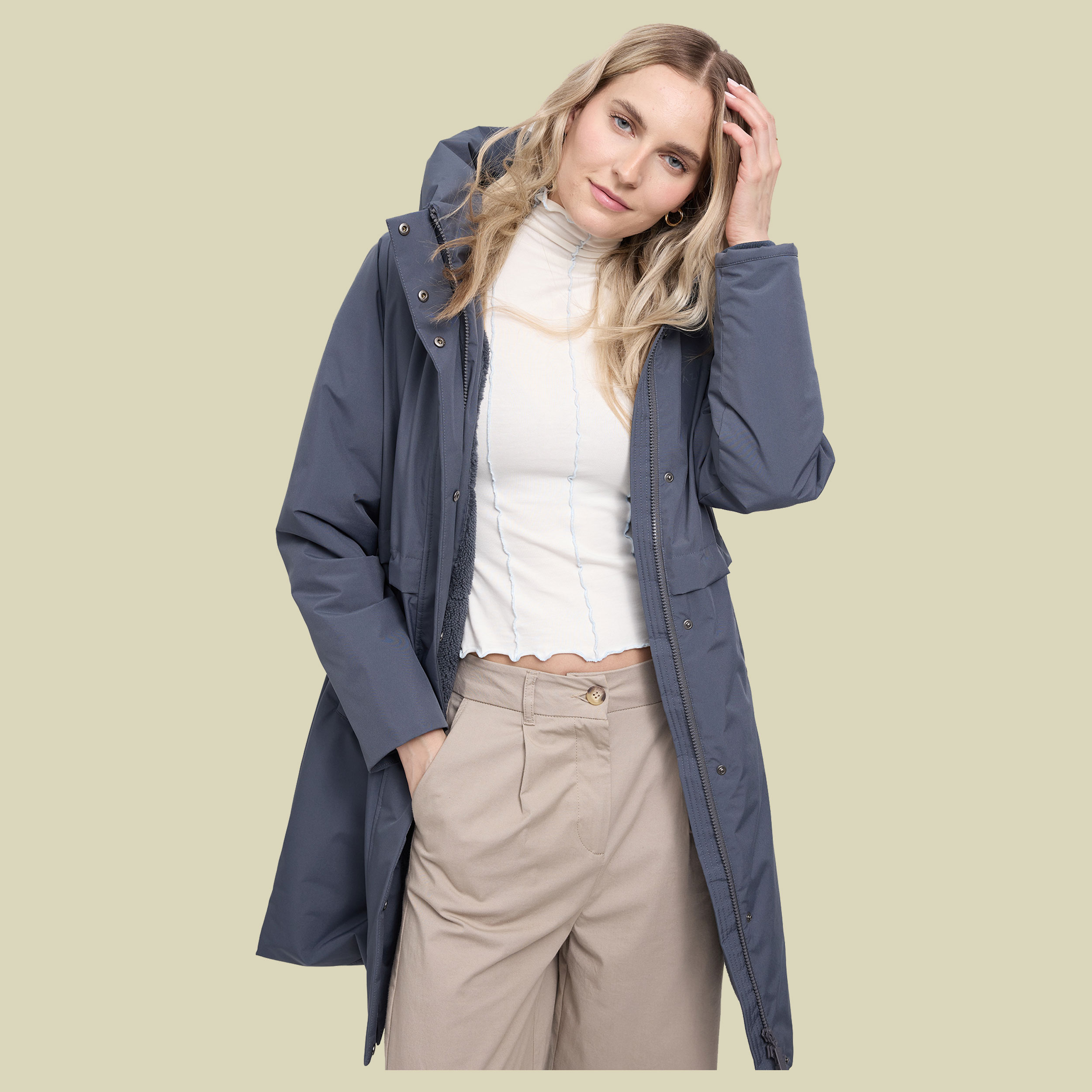 Basic Padded Parka Women XS blau1 - night flight