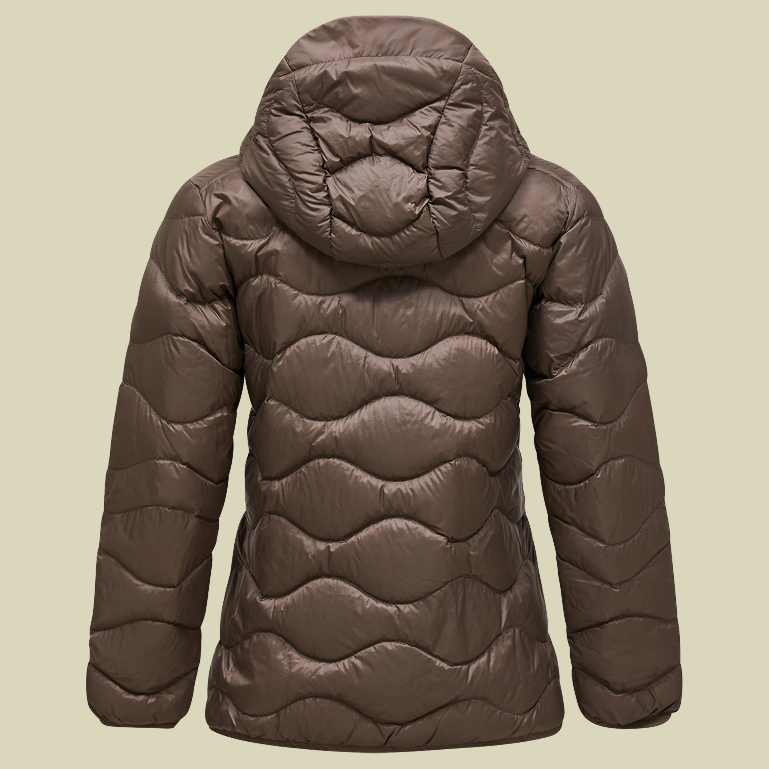Helium Down Hood Jacket Women braun L - terrain tan